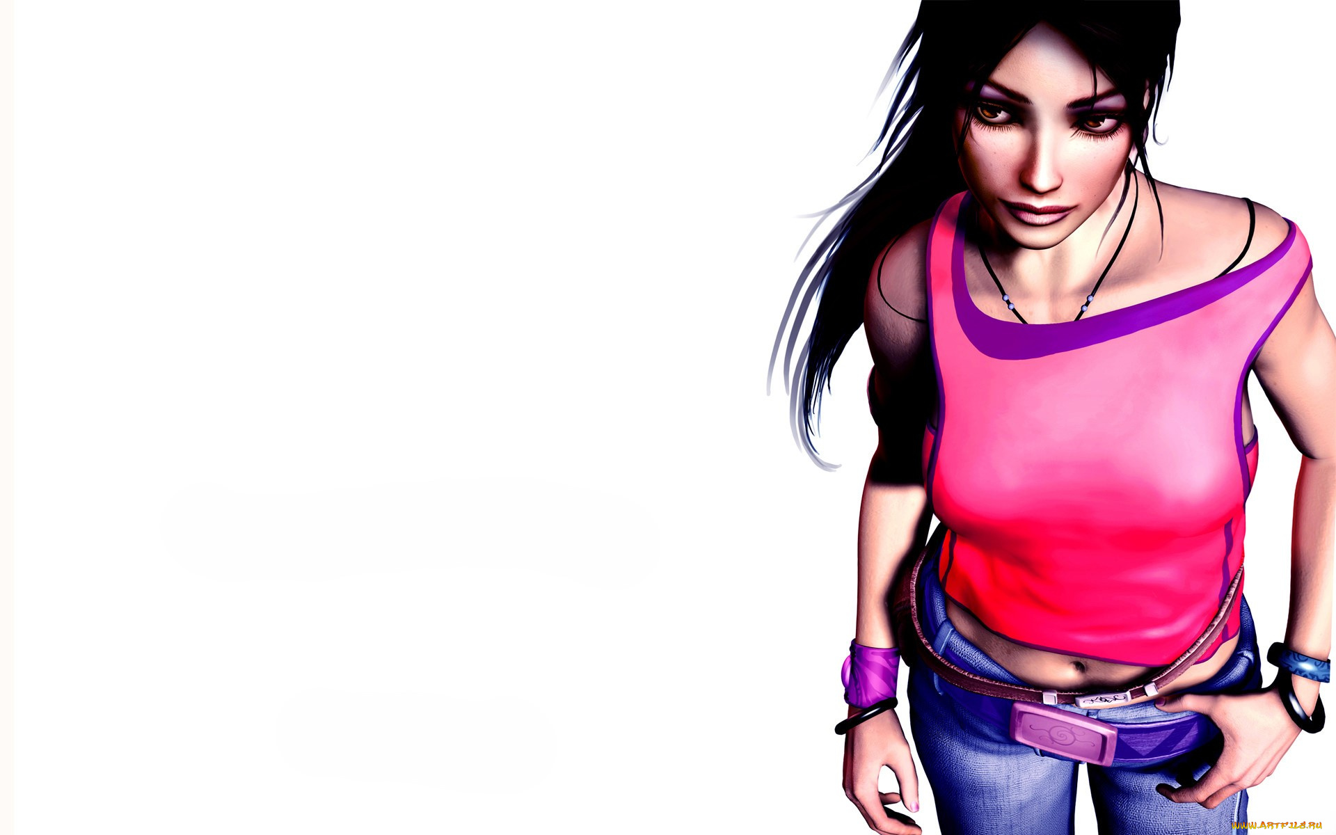 видео, игры, the, longest, journey, , dreamfall, девушка, майка, джинсы