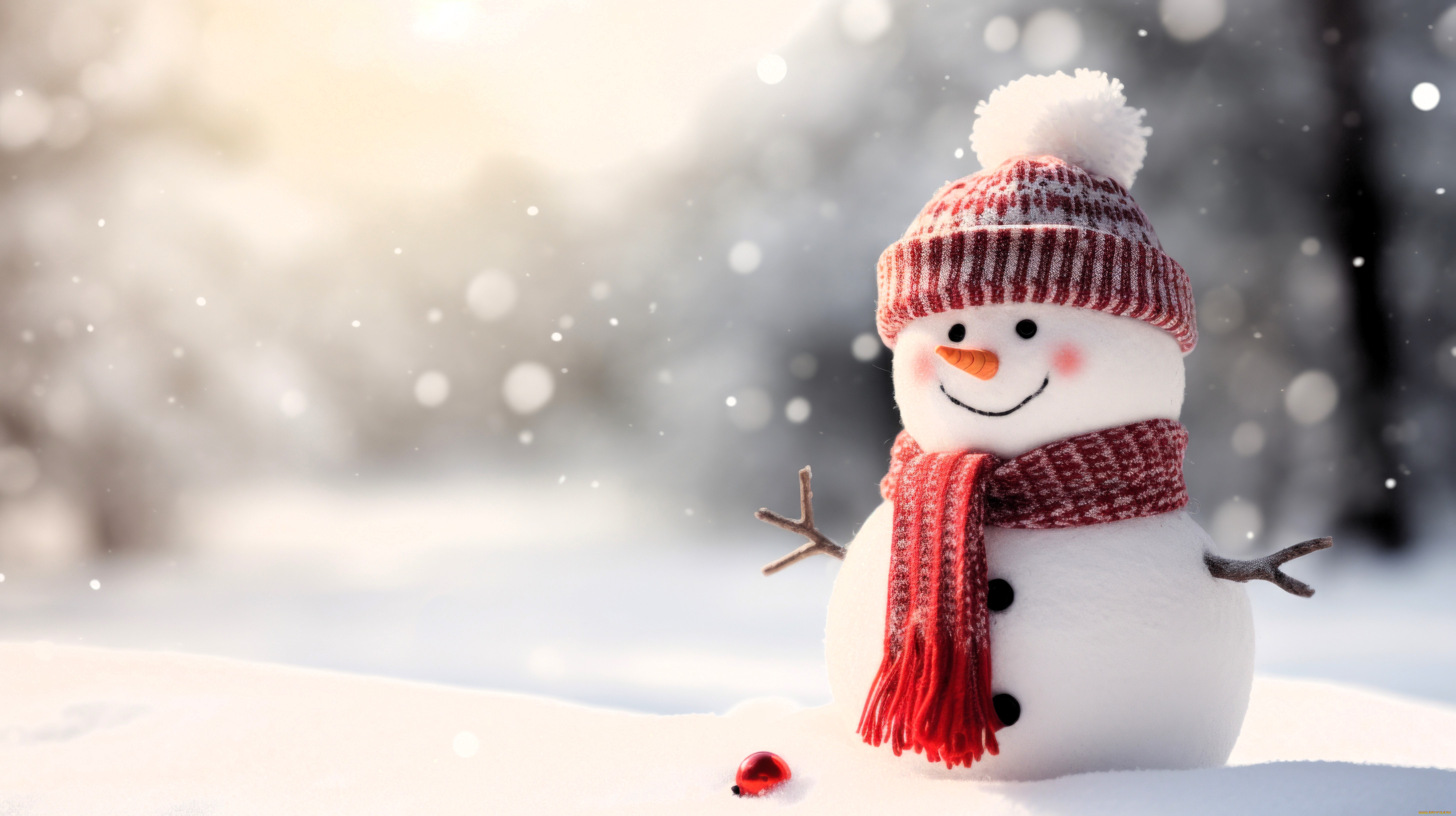праздничные, снеговики, снеговик, шапка, шарф, снег, шарик