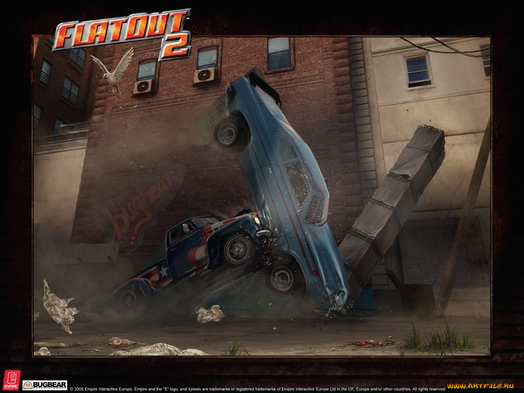 flatout, видео, игры, flat, out