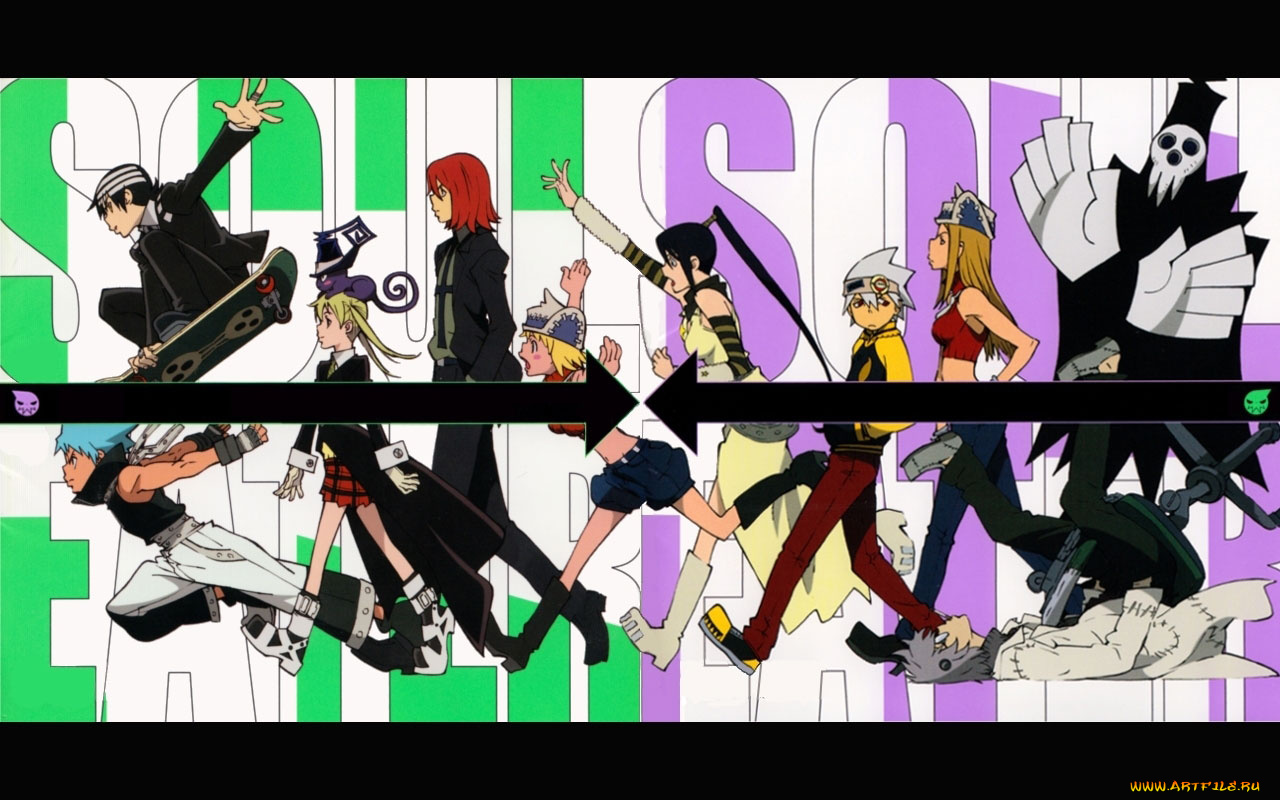 аниме, soul, eater