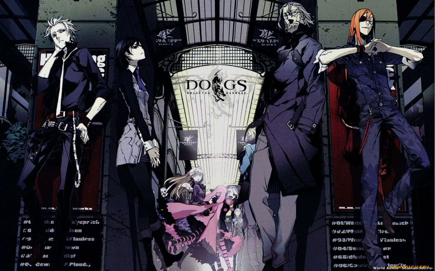 аниме, dogs, bullets, carnage