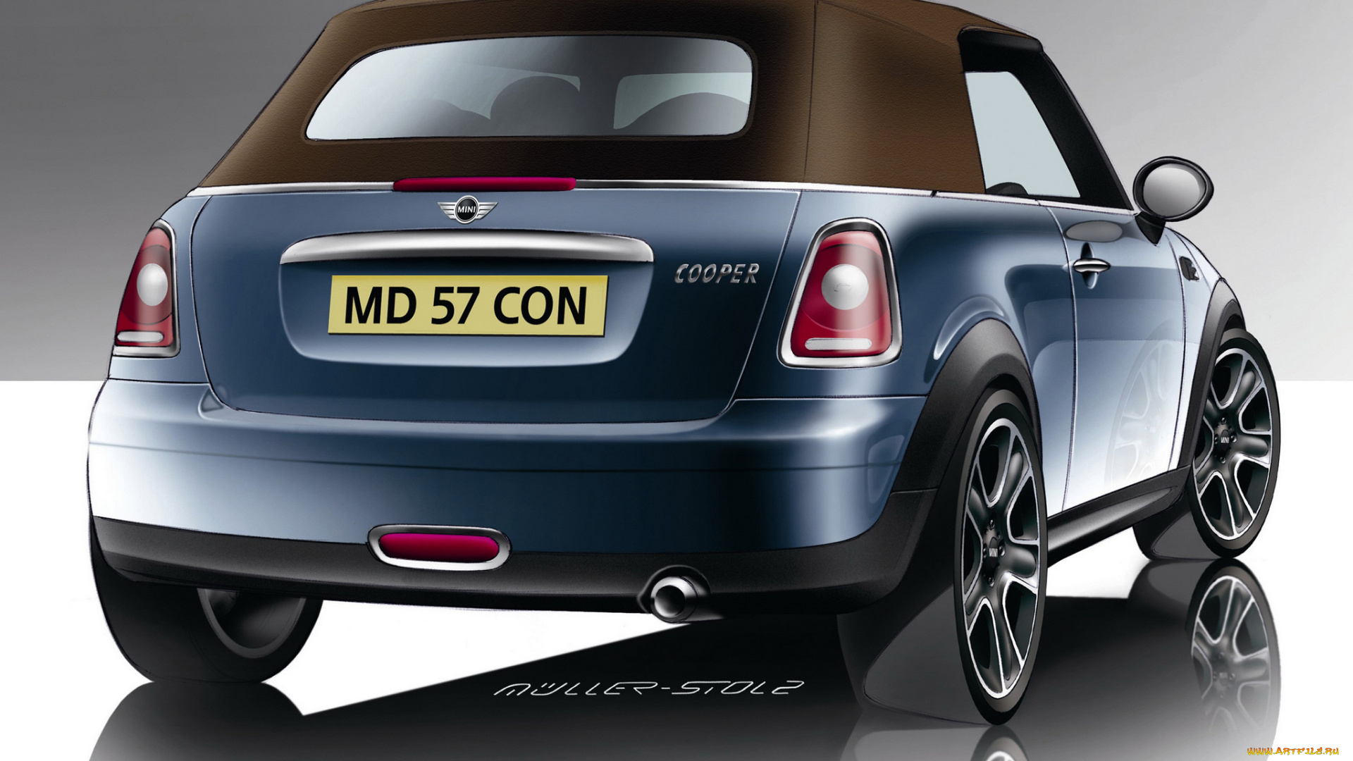 автомобили, рисованные