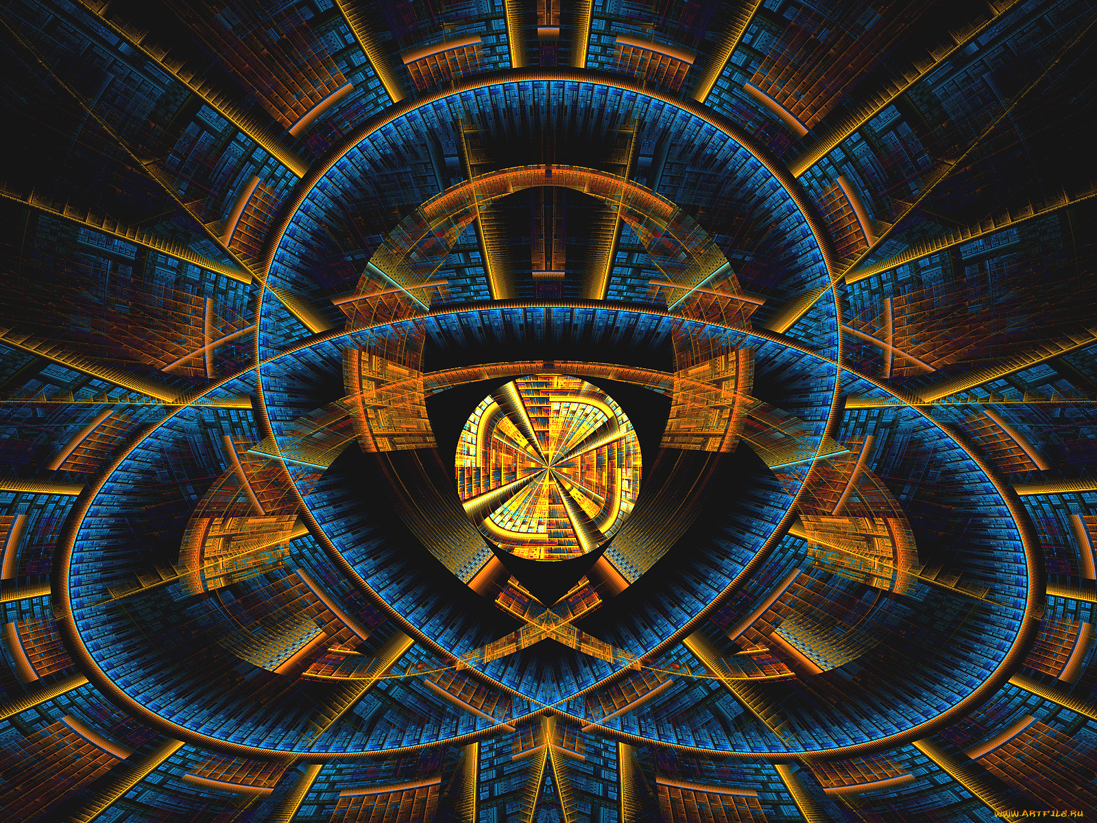 3д, графика, fractal, фракталы, фон, тёмный, узор