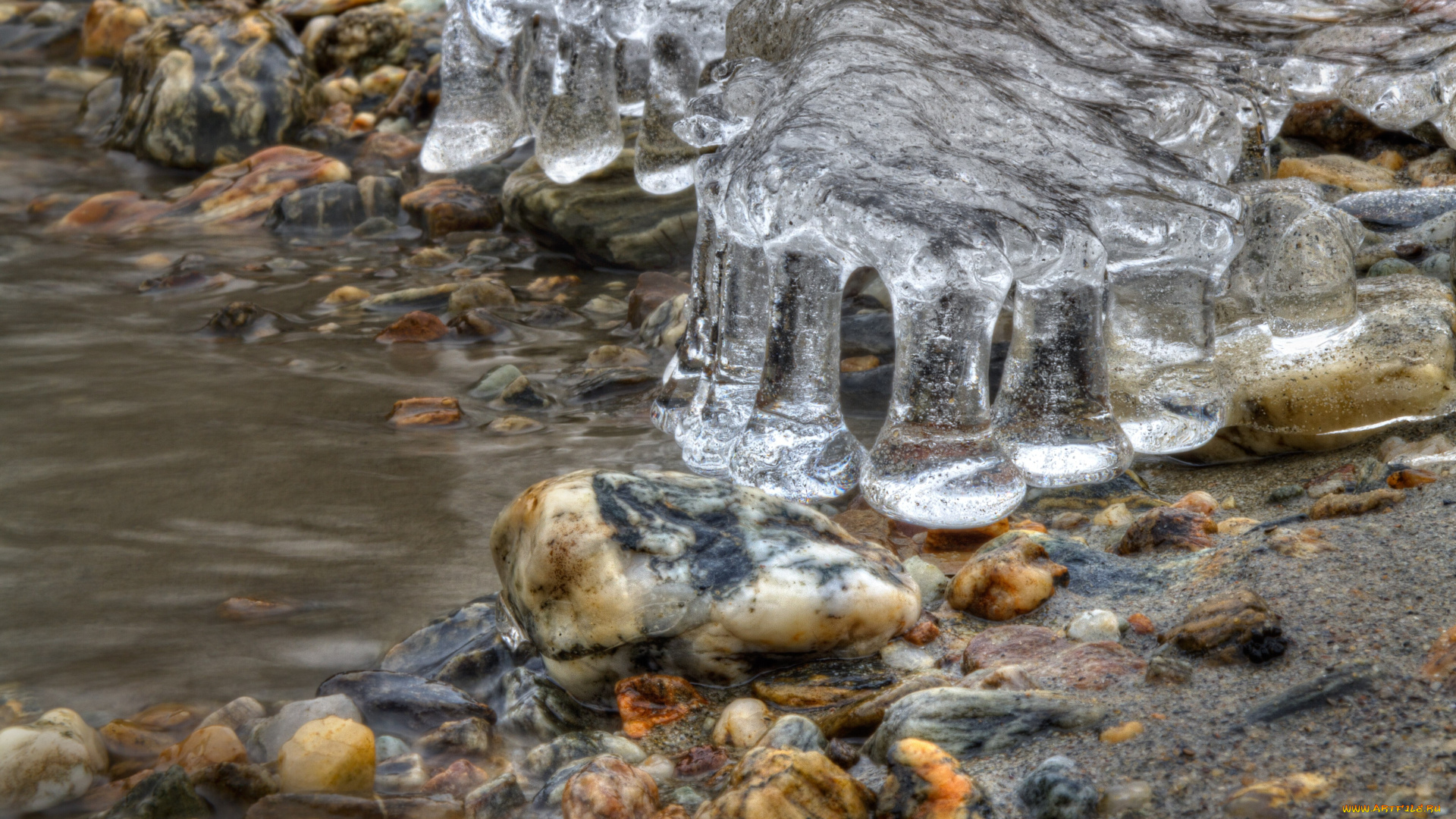 природа, вода, лёд