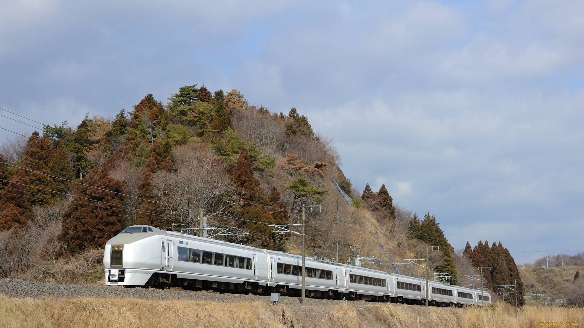 техника, поезда, горы, поезл