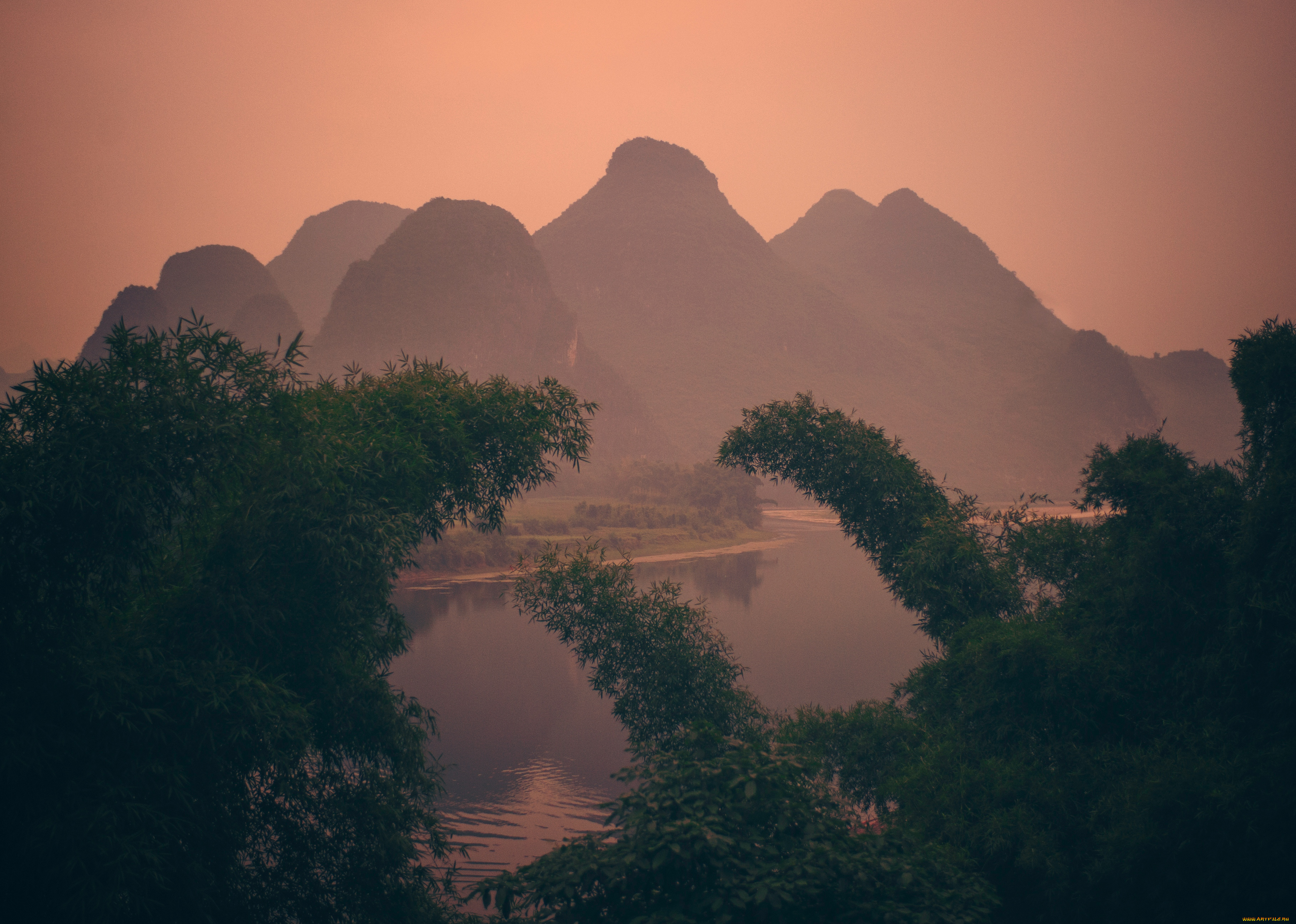 природа, реки, озера, вода, горы