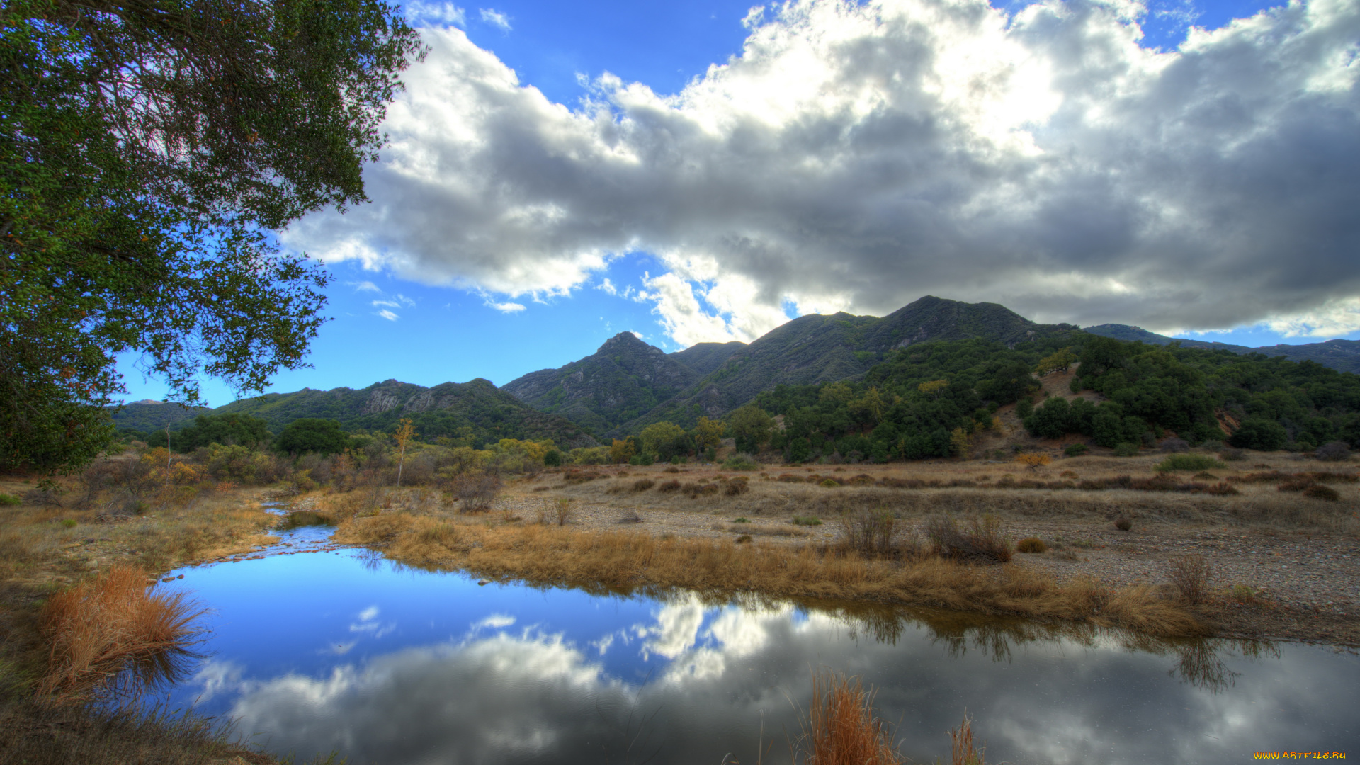 california, malibu, природа, реки, озера, река, горы