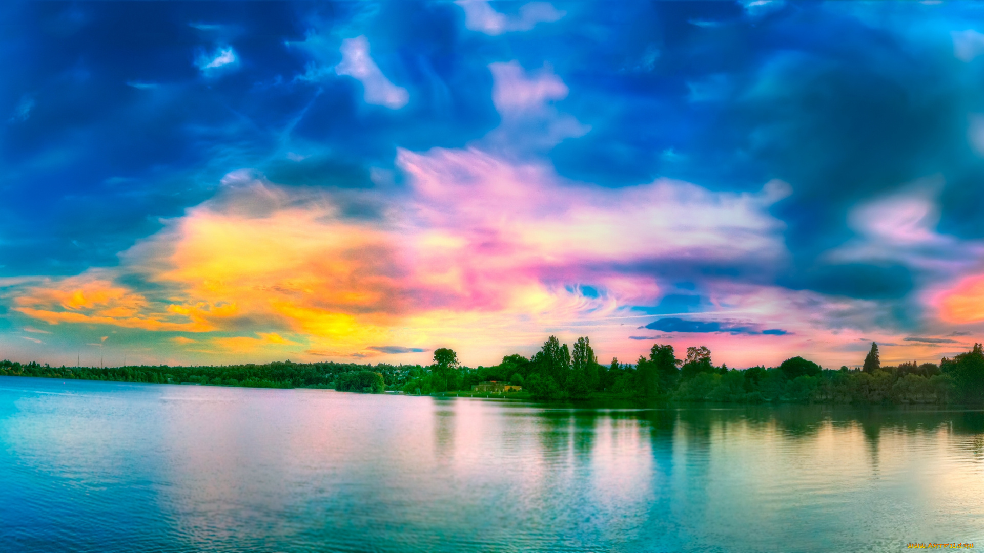 green, lake, park, seattle, природа, реки, озера, озеро, парк, сиэтл, панорама