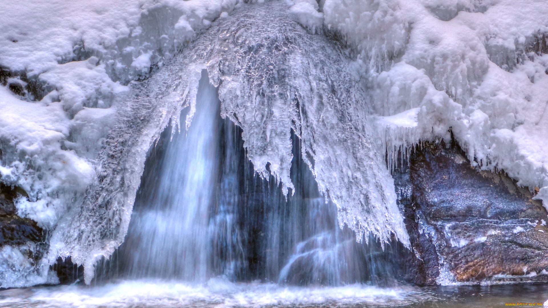 природа, айсберги, ледники, лед, вода
