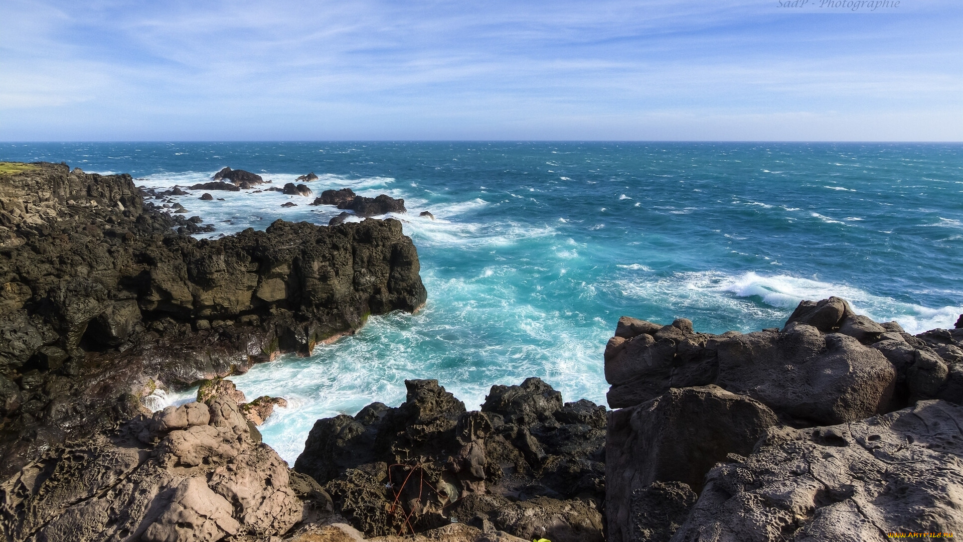 природа, побережье, скалы, море