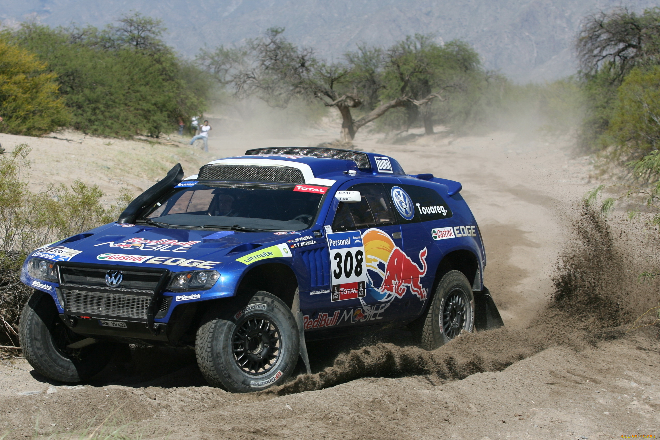 спорт, авторалли, туарег, внедорожник, touareg, rally, dakar, дакара, volkswagen, поворот