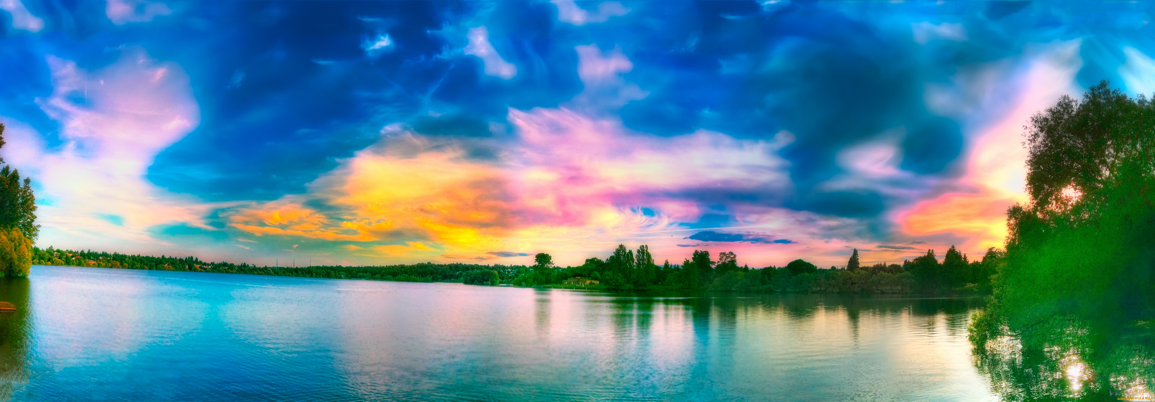 green, lake, park, seattle, природа, реки, озера, озеро, парк, сиэтл, панорама