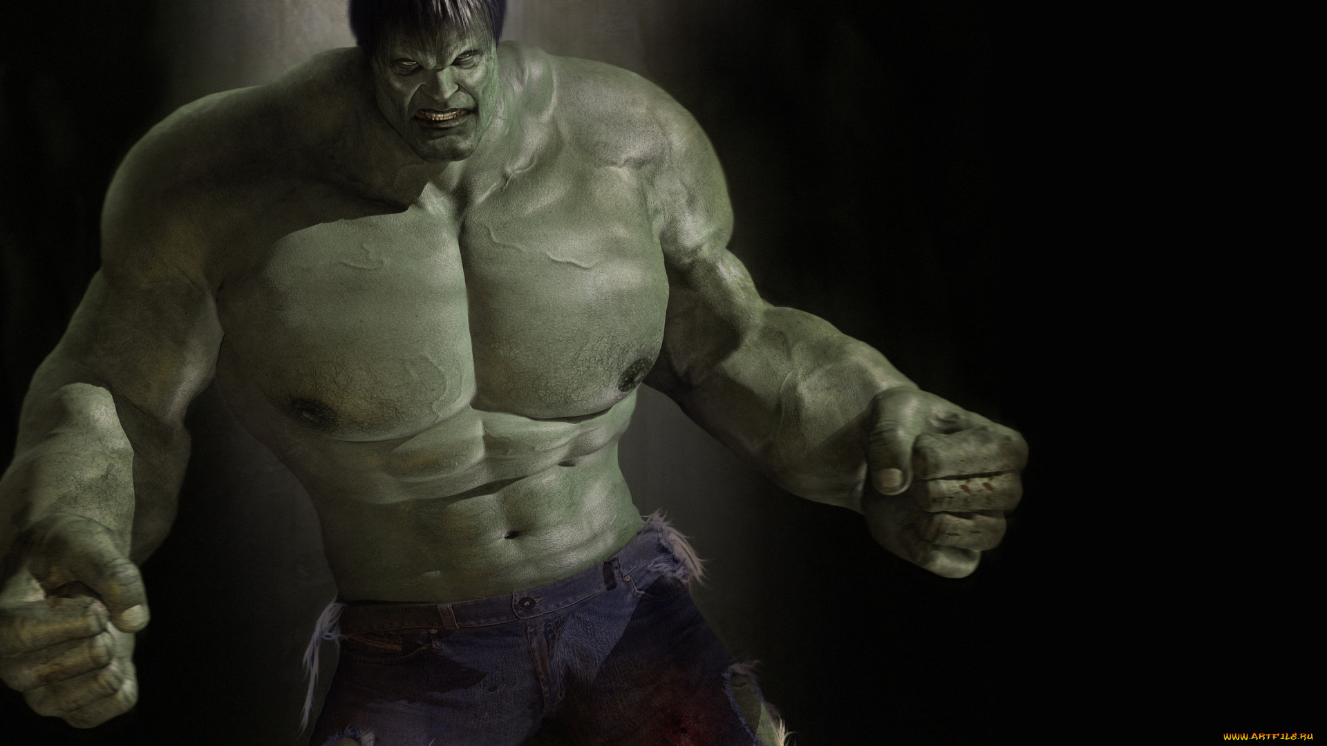 халк, фэнтези, существа, hulk, монстр, зеленый