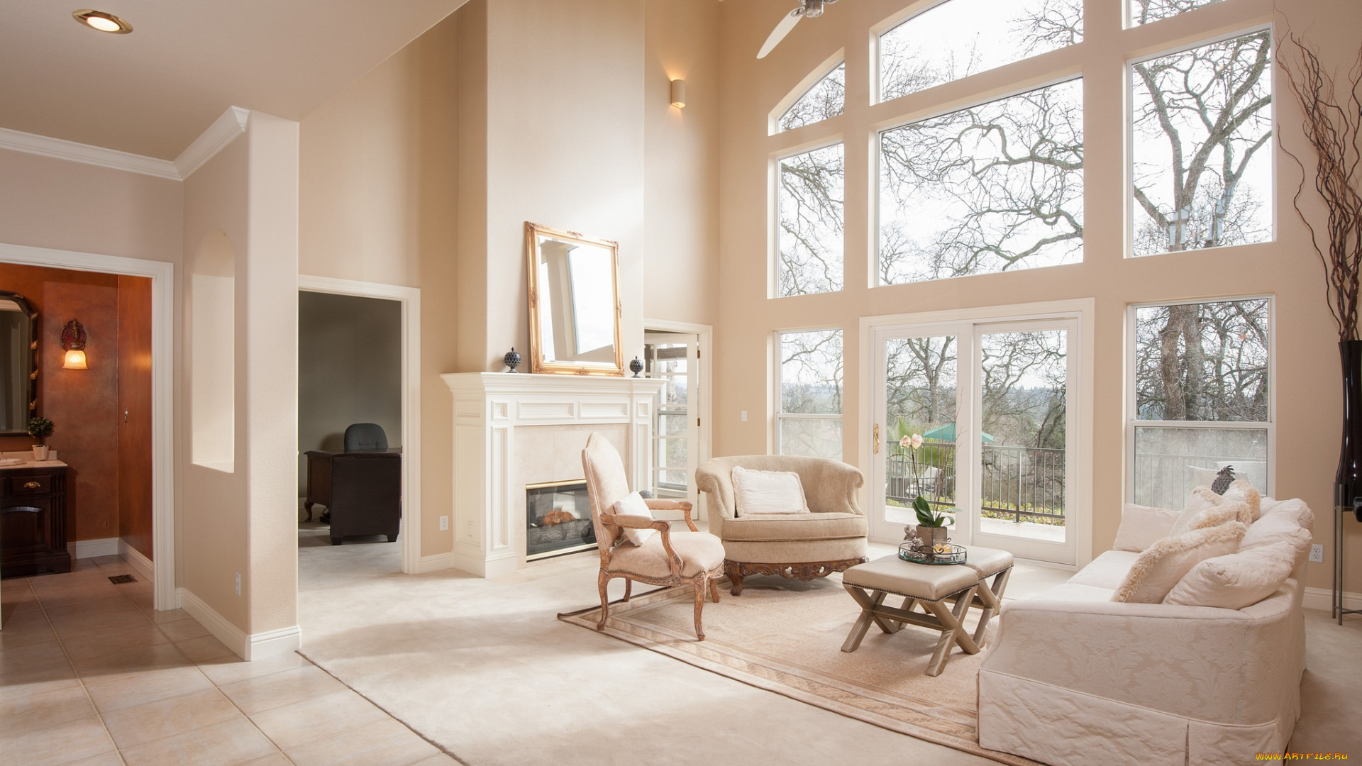 интерьер, гостиная, элегантность