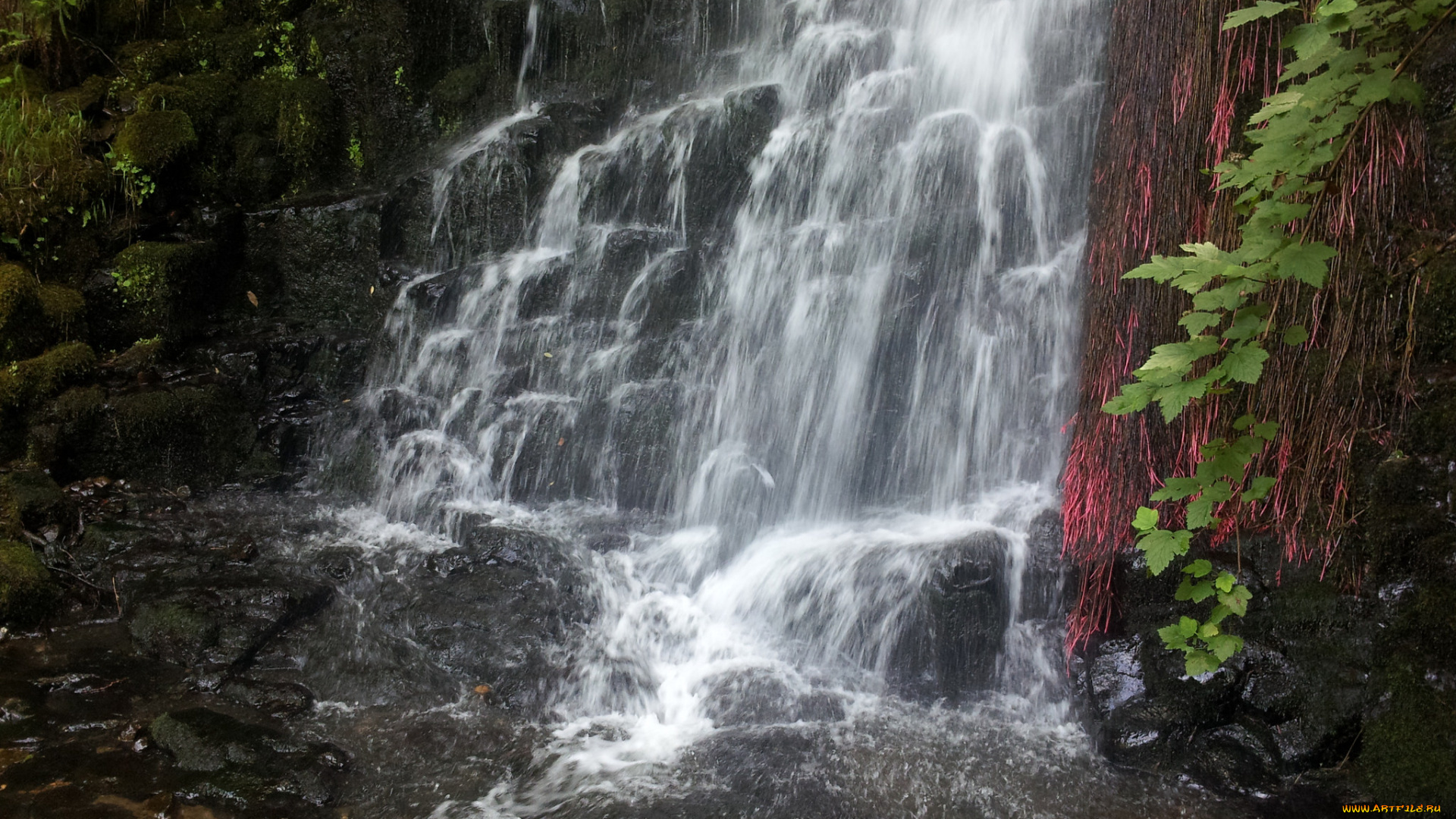 природа, водопады, вода, камни, водопад