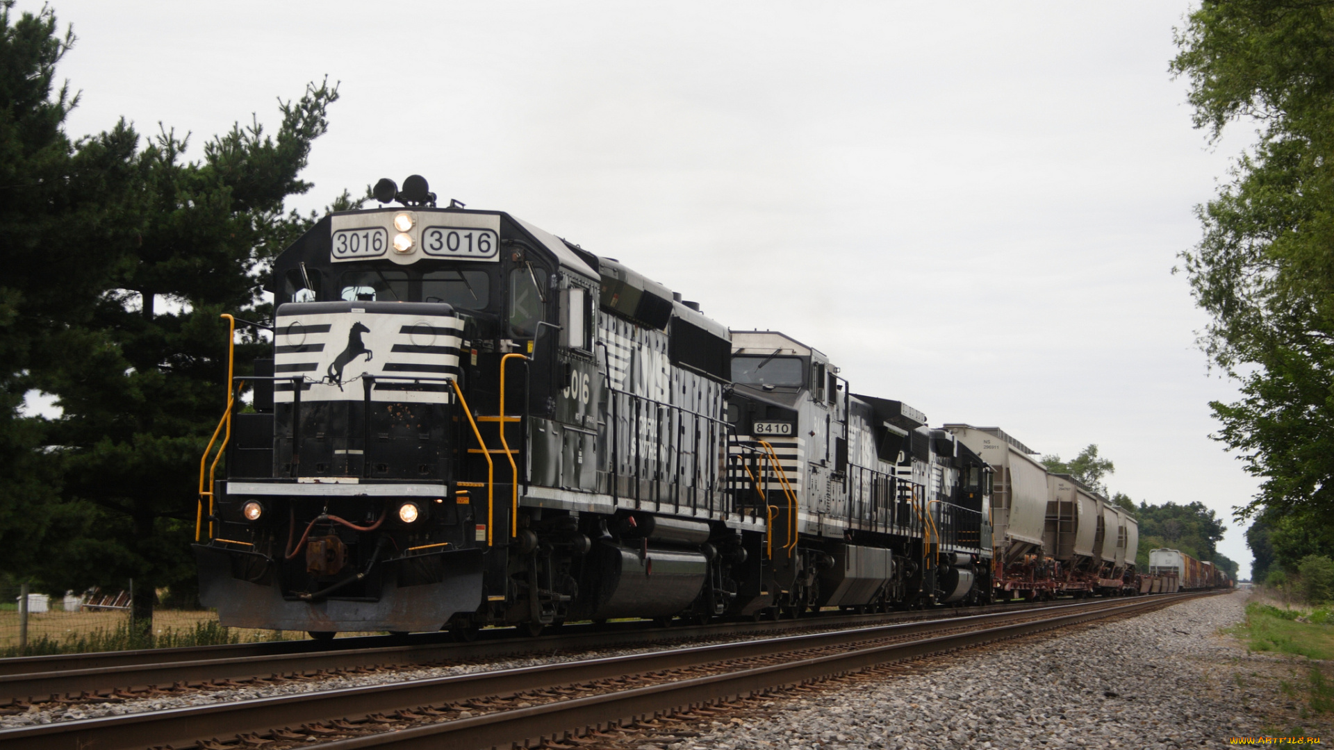 техника, поезда, локомотив, рельсы