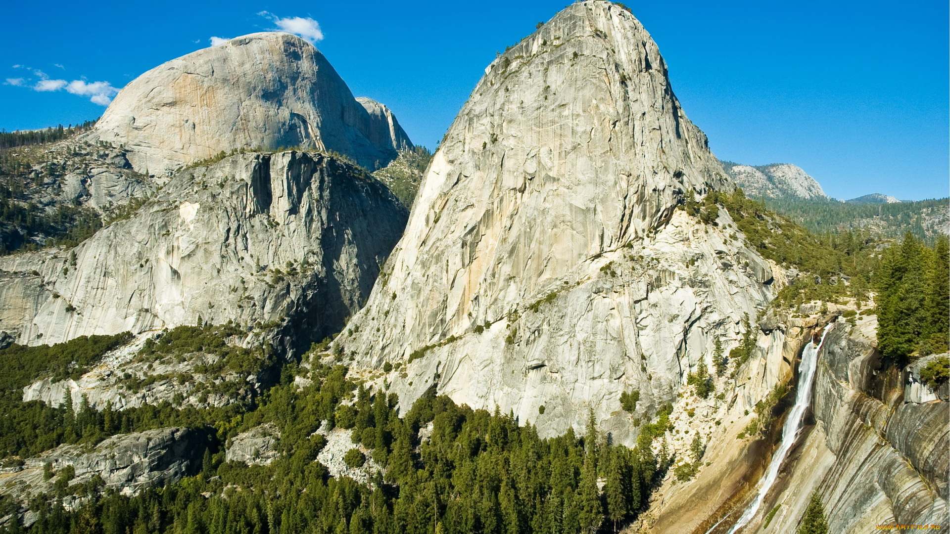 yosemite, national, park, california, природа, горы, yosemite, national, park, лес, скала