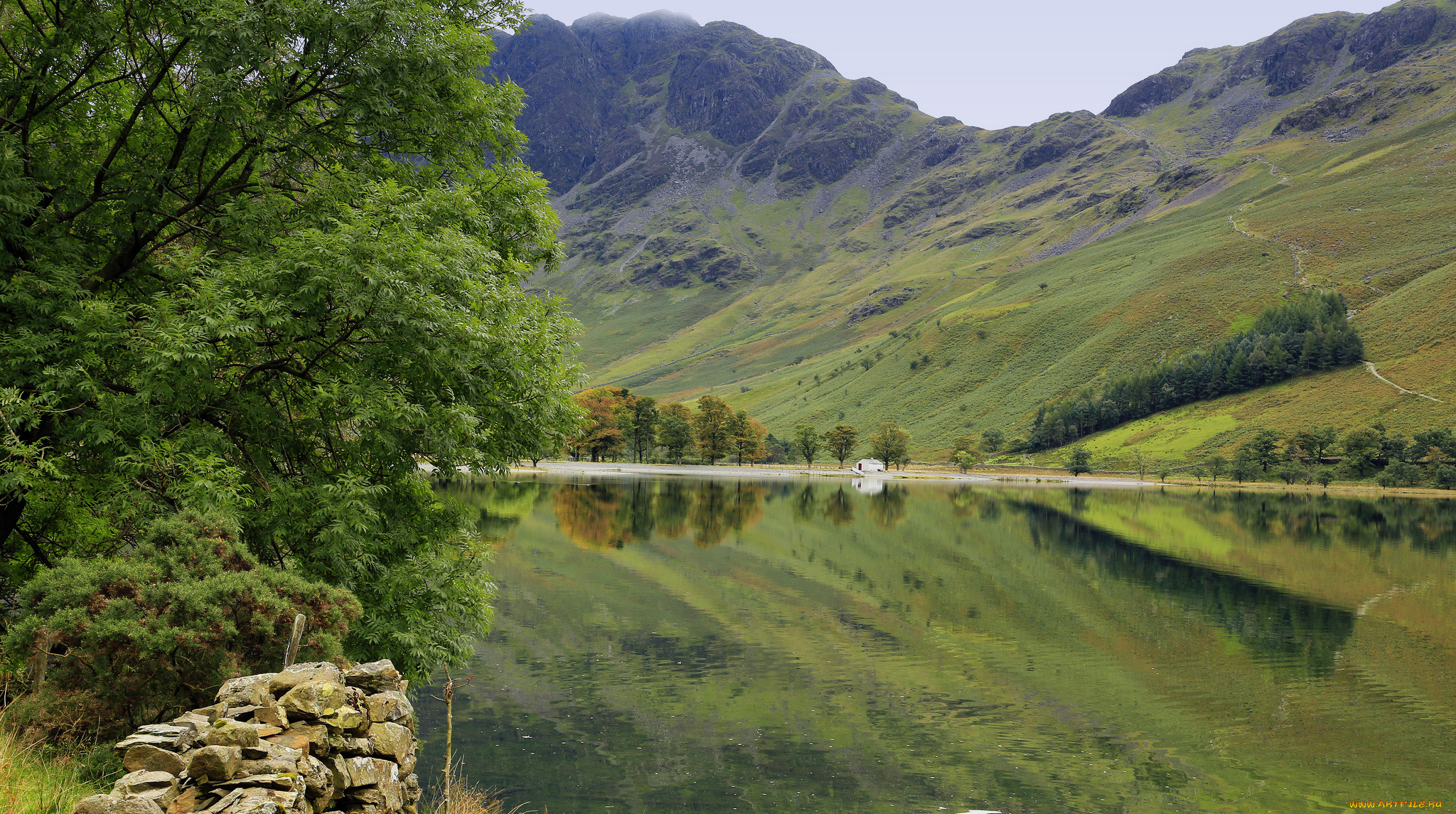 природа, реки, озера, деревья, дорога, горы, река