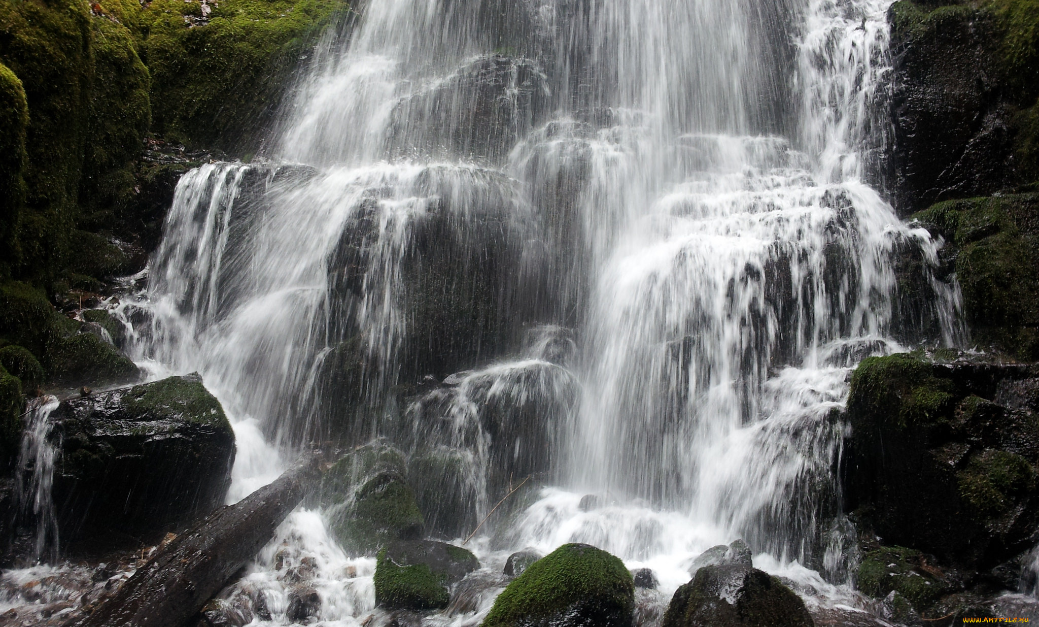 природа, водопады, вода, камни, водопад