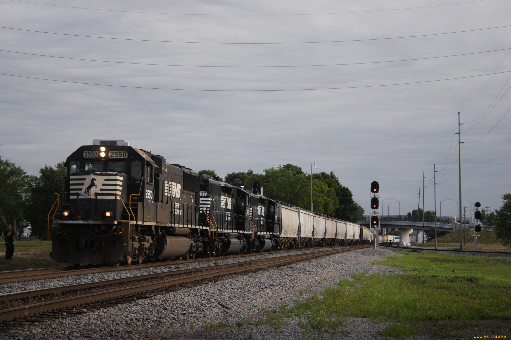 техника, поезда, локомотив, рельсы