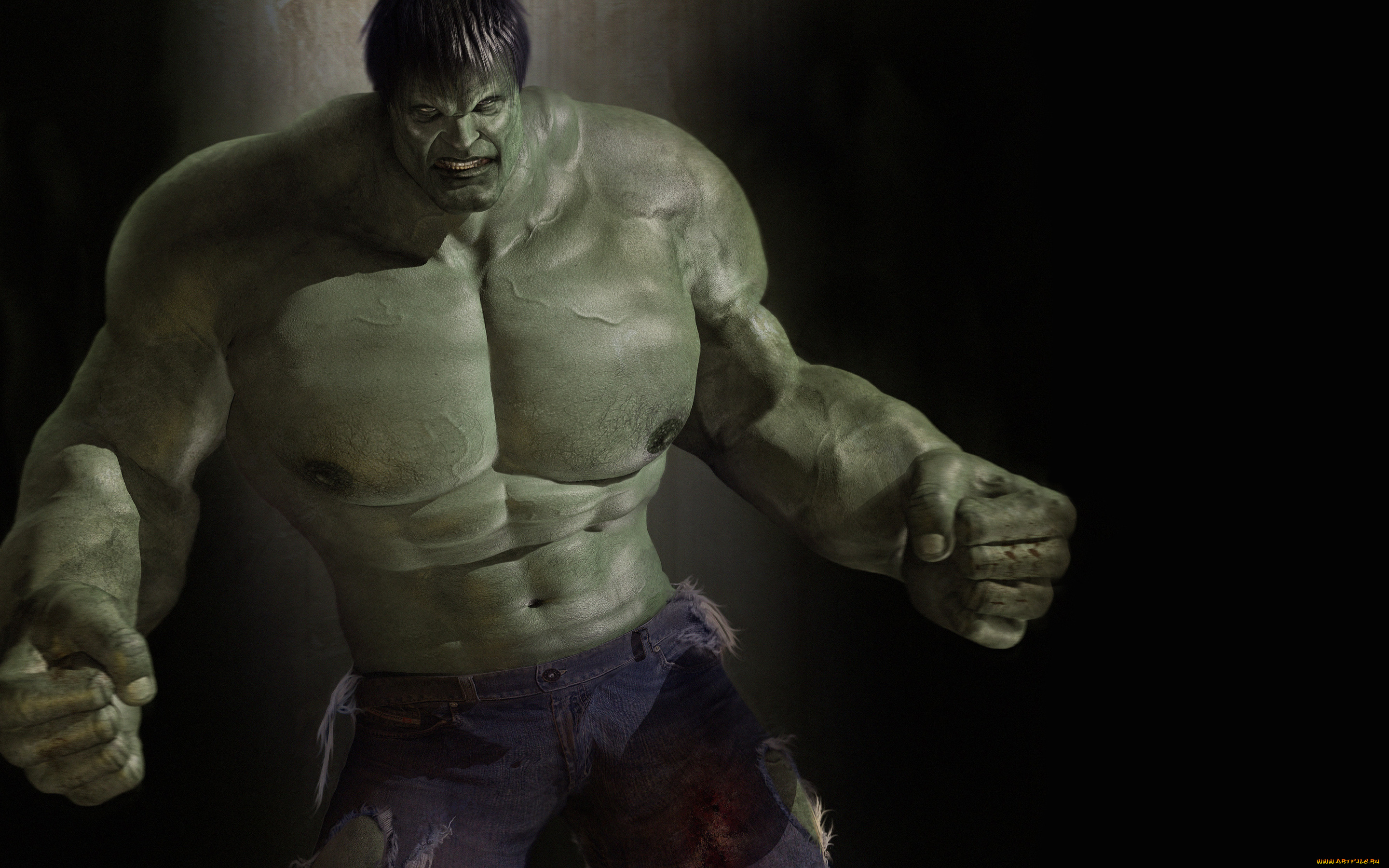 халк, фэнтези, существа, hulk, монстр, зеленый