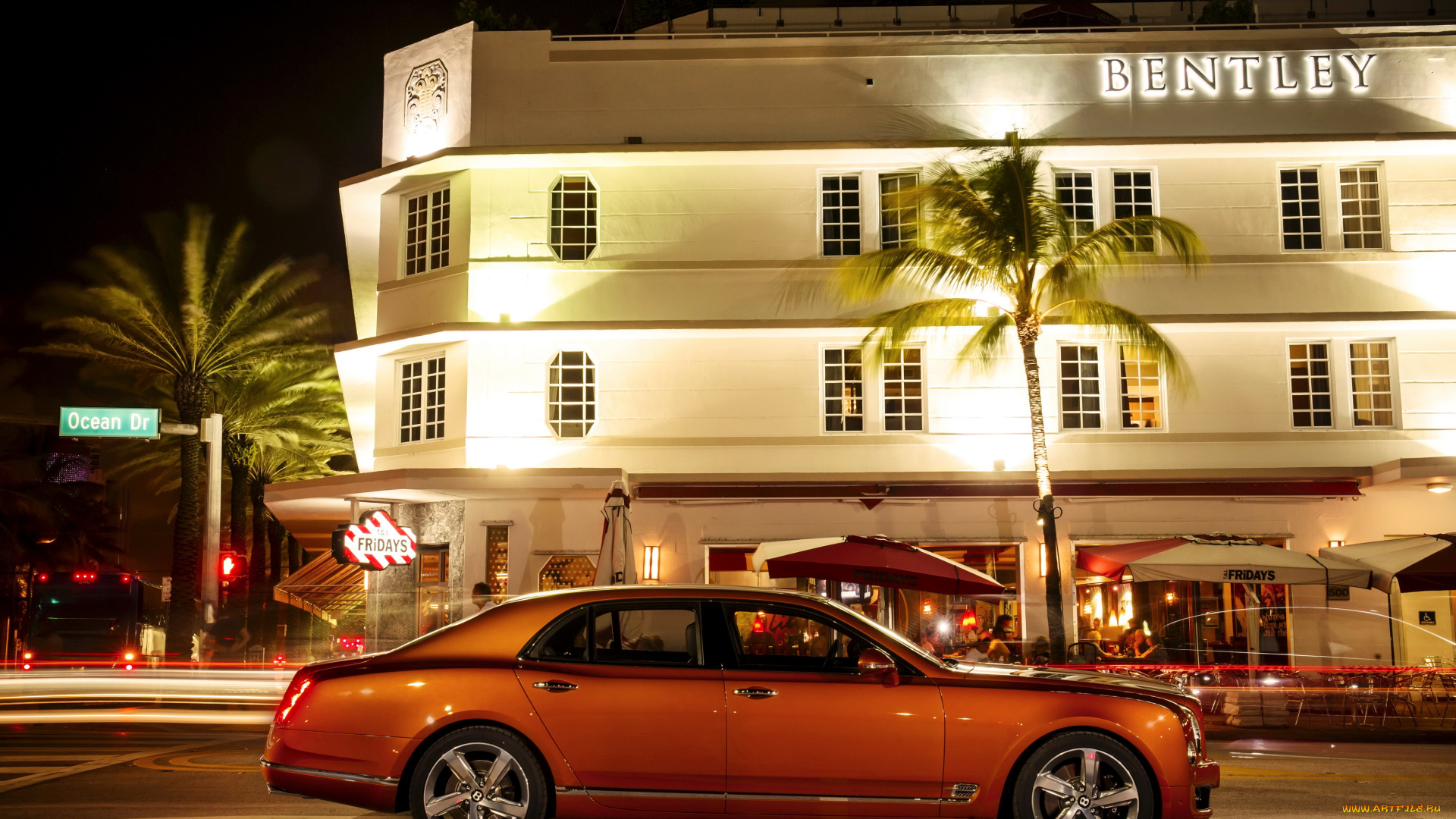 2015, bentley, mulsanne, speed, автомобили, bentley, ночь, город, оранжевый, mulsanne