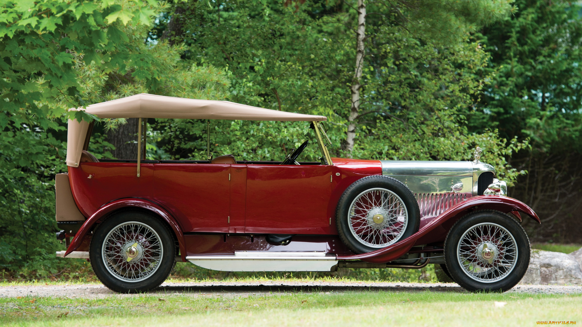 автомобили, классика, 1929г, красный, tourer, ac, acedes-magna