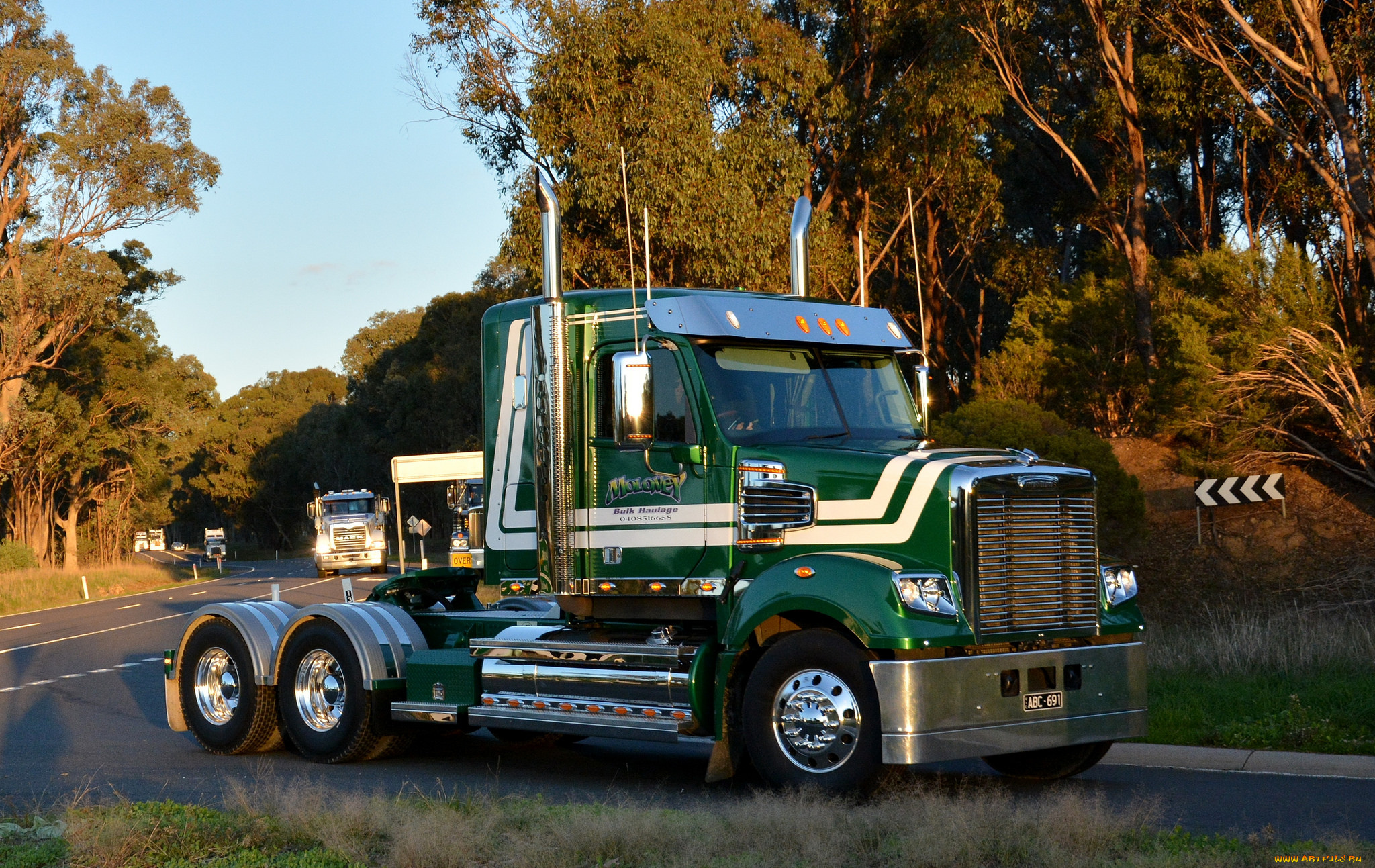 freightliner, автомобили, тягач, тяжелый, грузовик, седельный