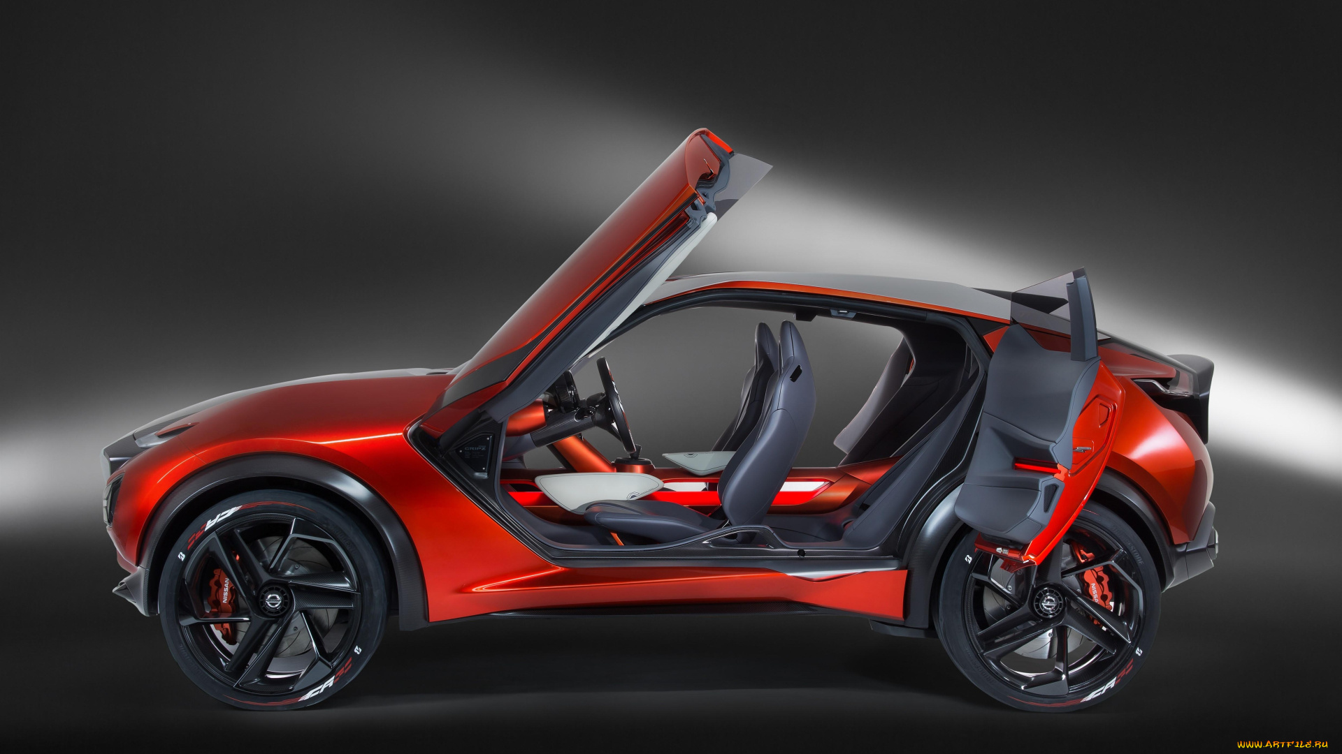 2016, nissan, gripz, concept, автомобили, nissan, datsun, красный, автомобиль, concept, 2016, gripz
