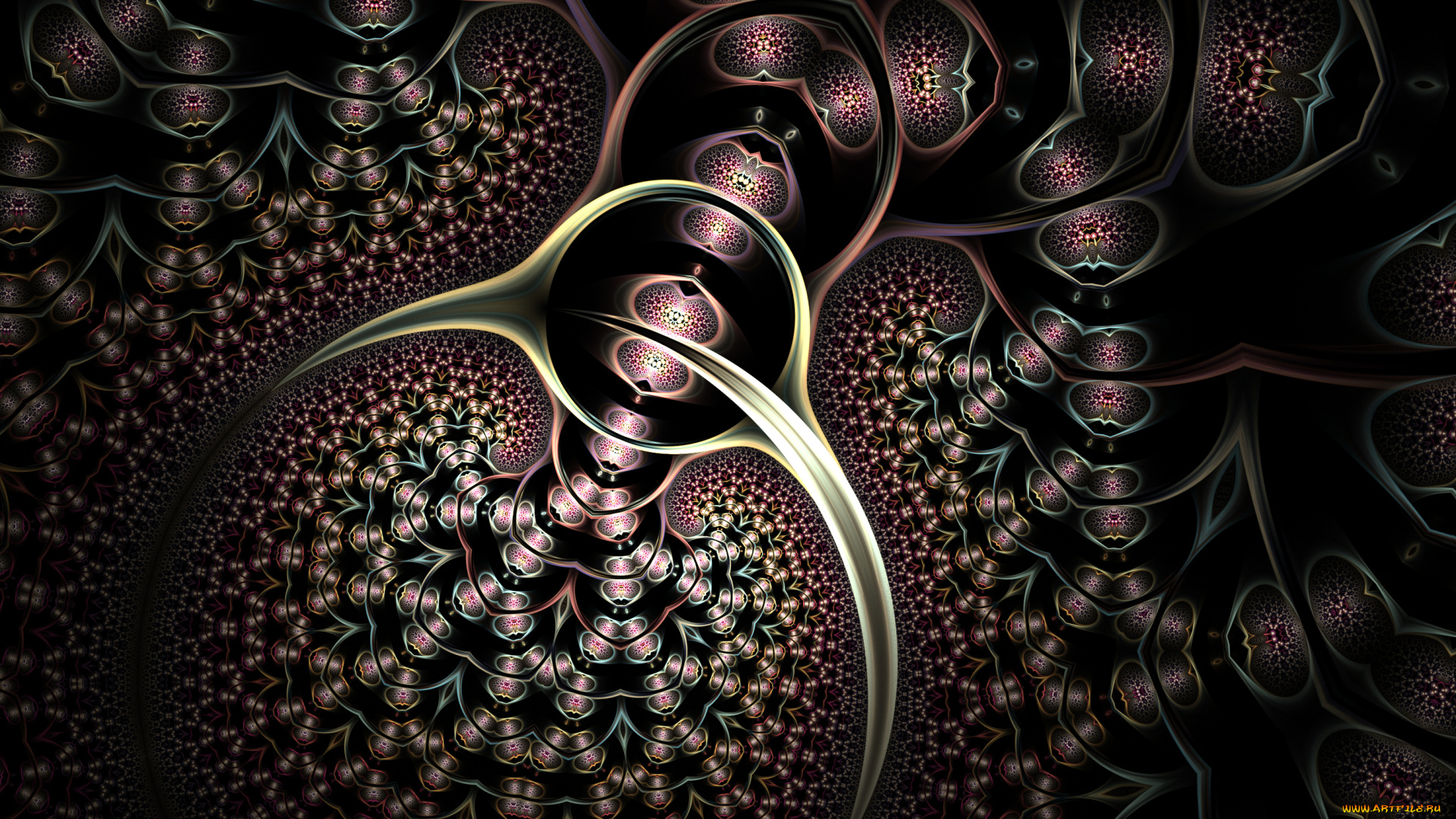 3д, графика, фракталы, , fractal, узор, фон, цвета