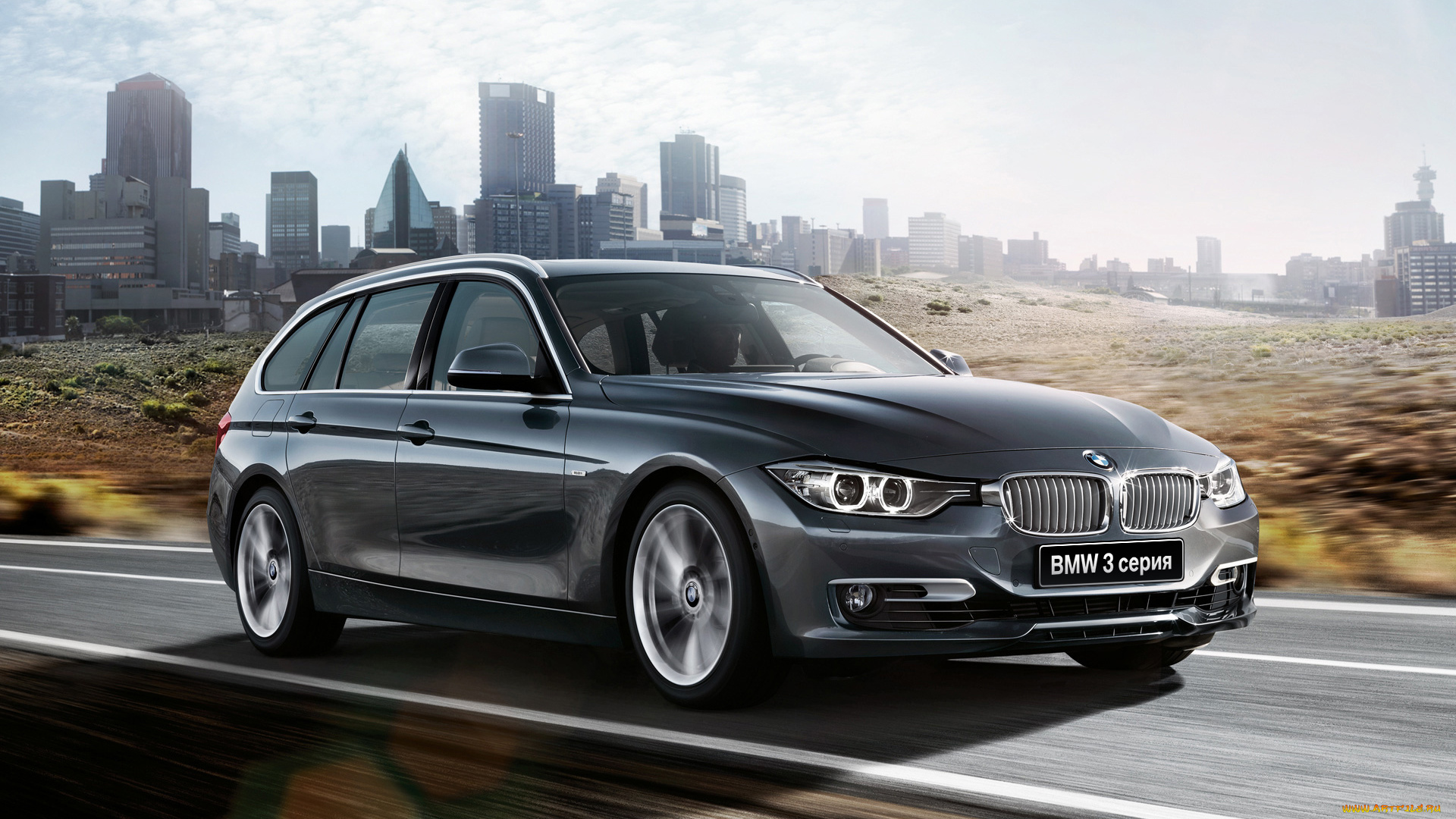 автомобили, bmw, темный, шоссе, дорога, город, скорость, бмв