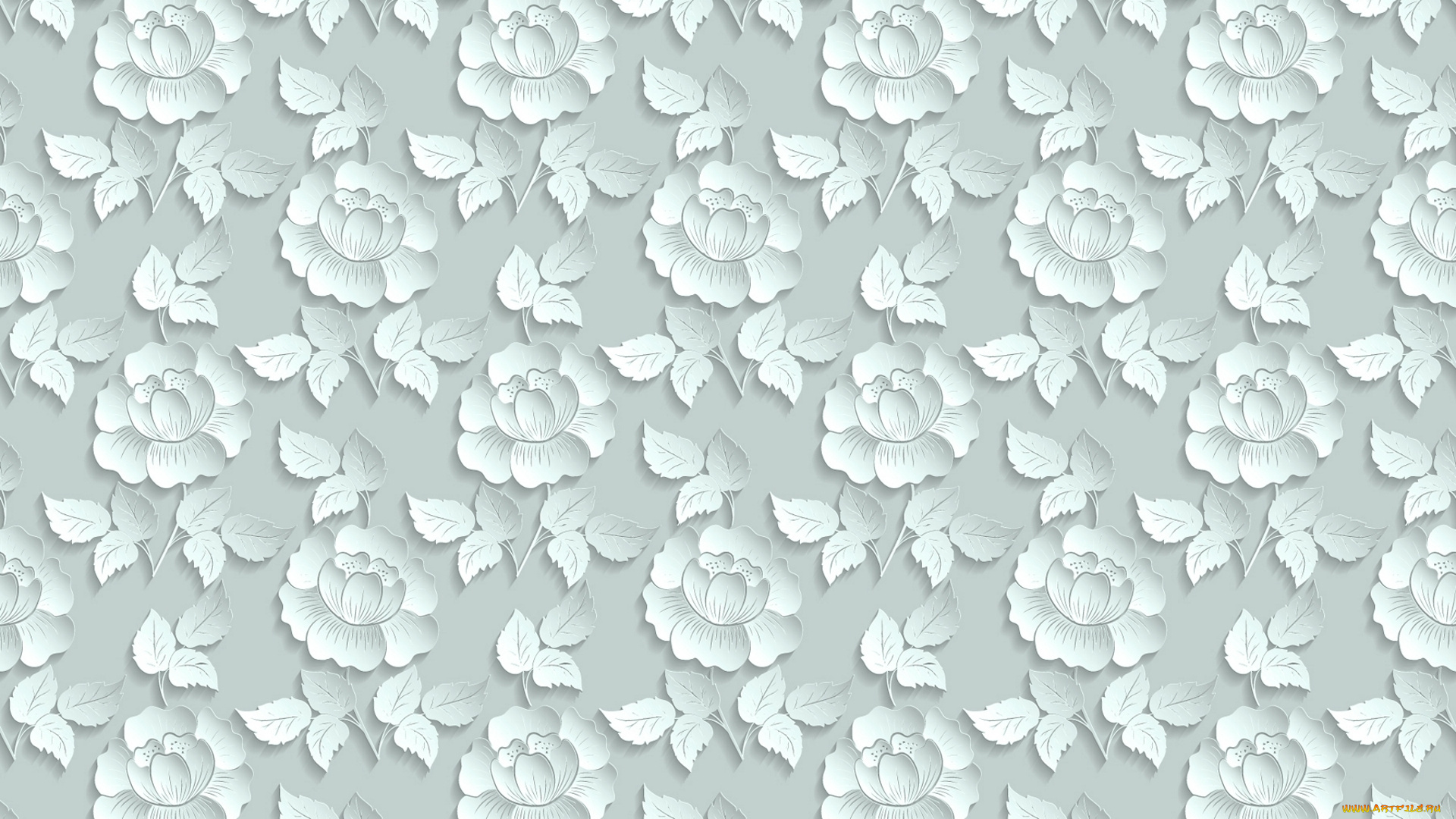 векторная, графика, цветы, , flowers, узор, цветы, розы, 3д, объем