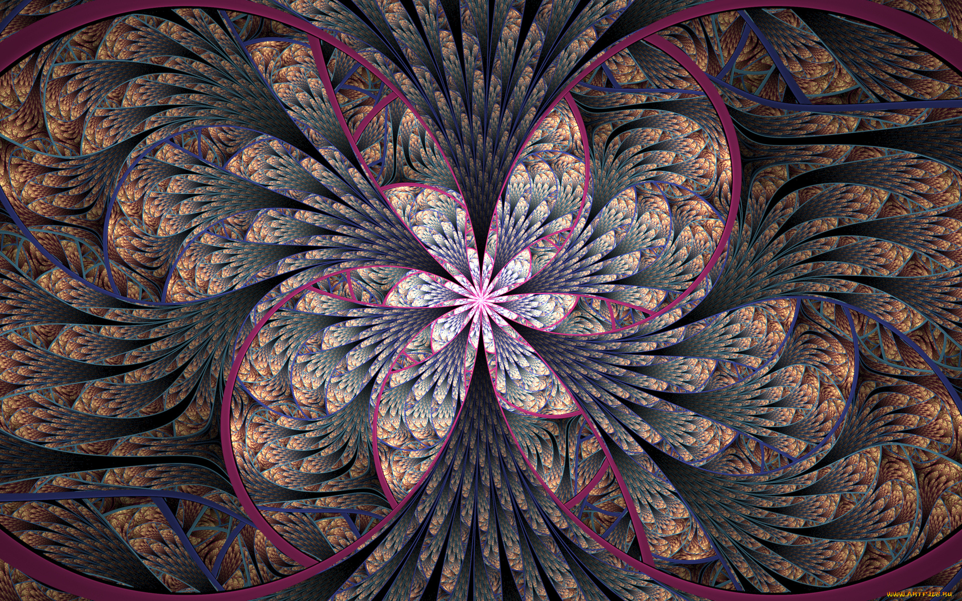 3д, графика, фракталы, , fractal, узор, фон, цвета