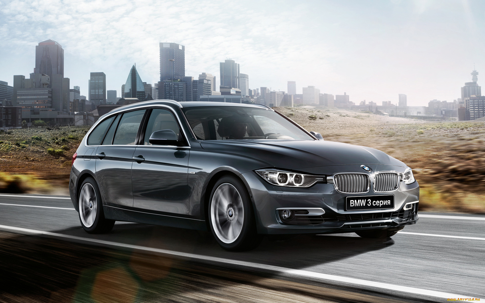 автомобили, bmw, темный, шоссе, дорога, город, скорость, бмв