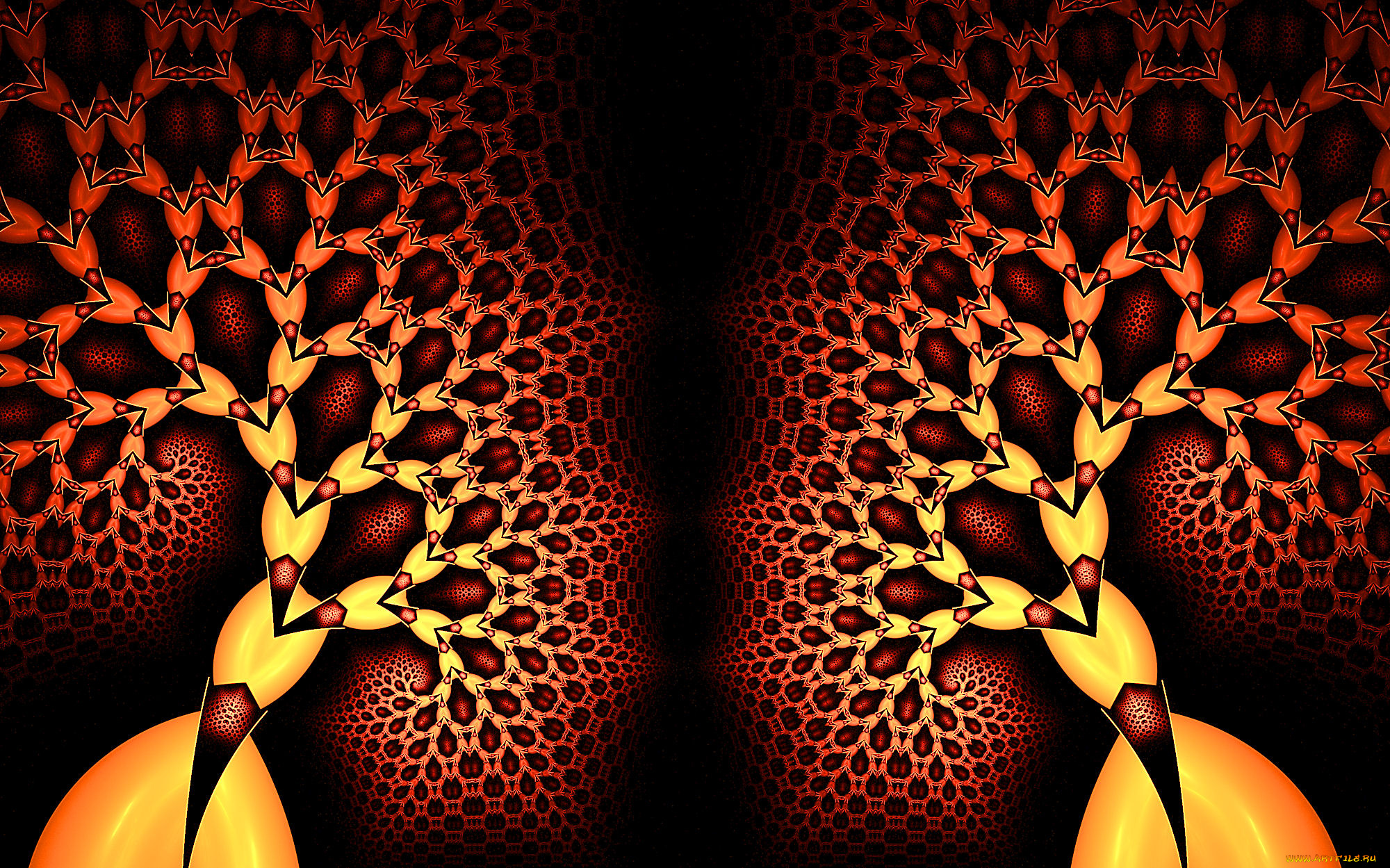 3д, графика, фракталы, , fractal, узор, фон, цвета