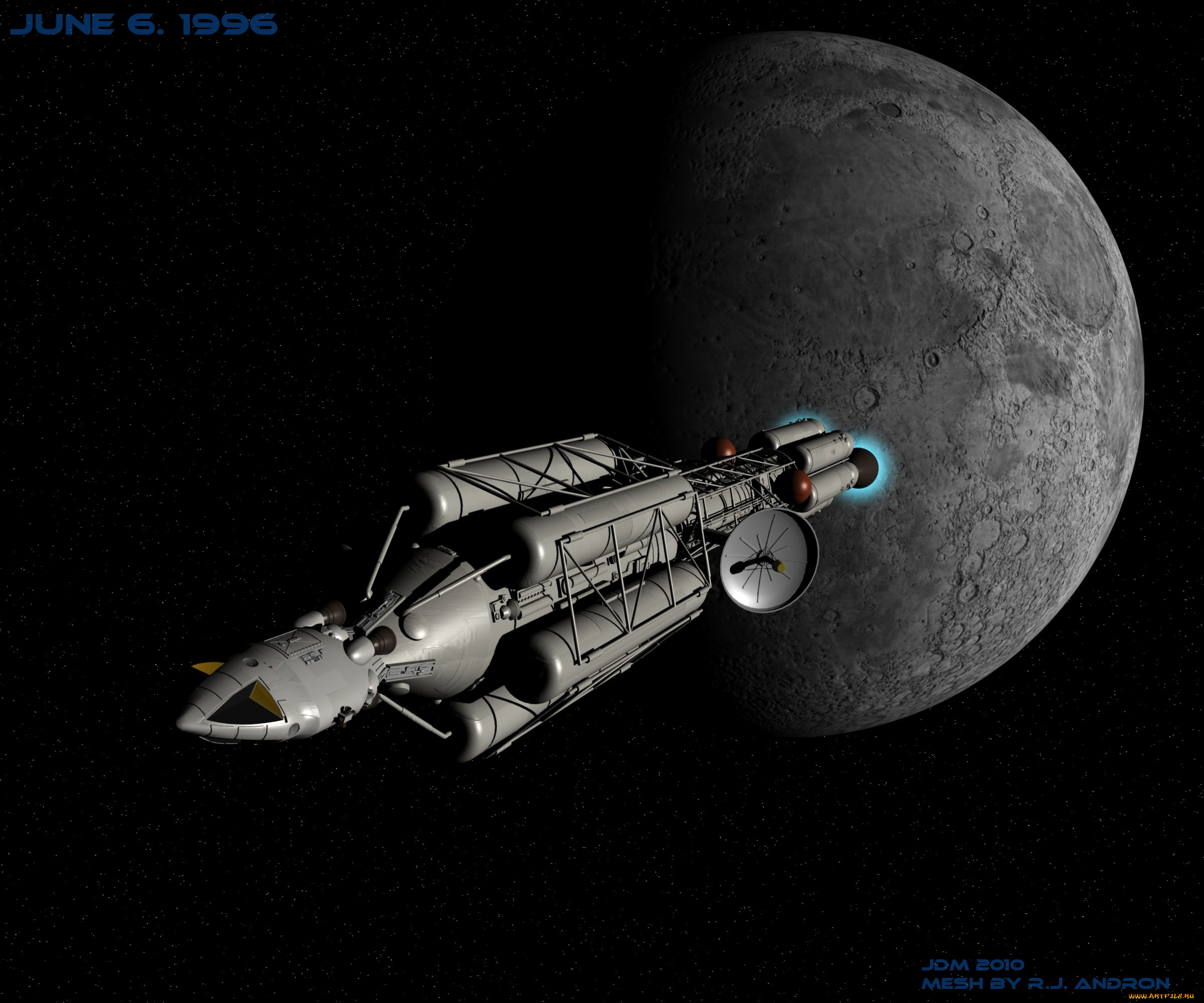 космос, арт, планета, вселенная, полет, космический, корабль