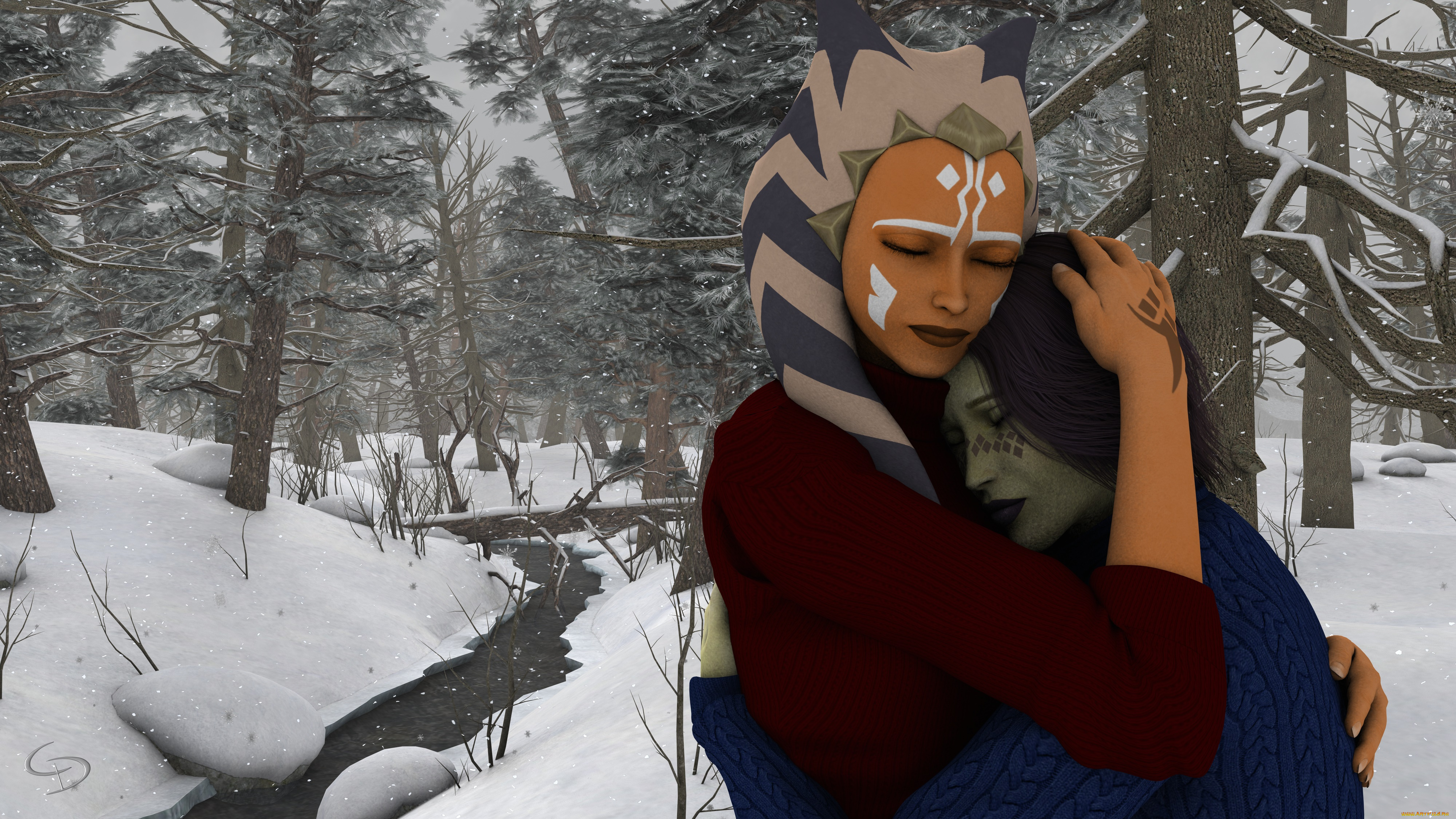 3д, графика, существа, , creatures, халки, взгляд, фон