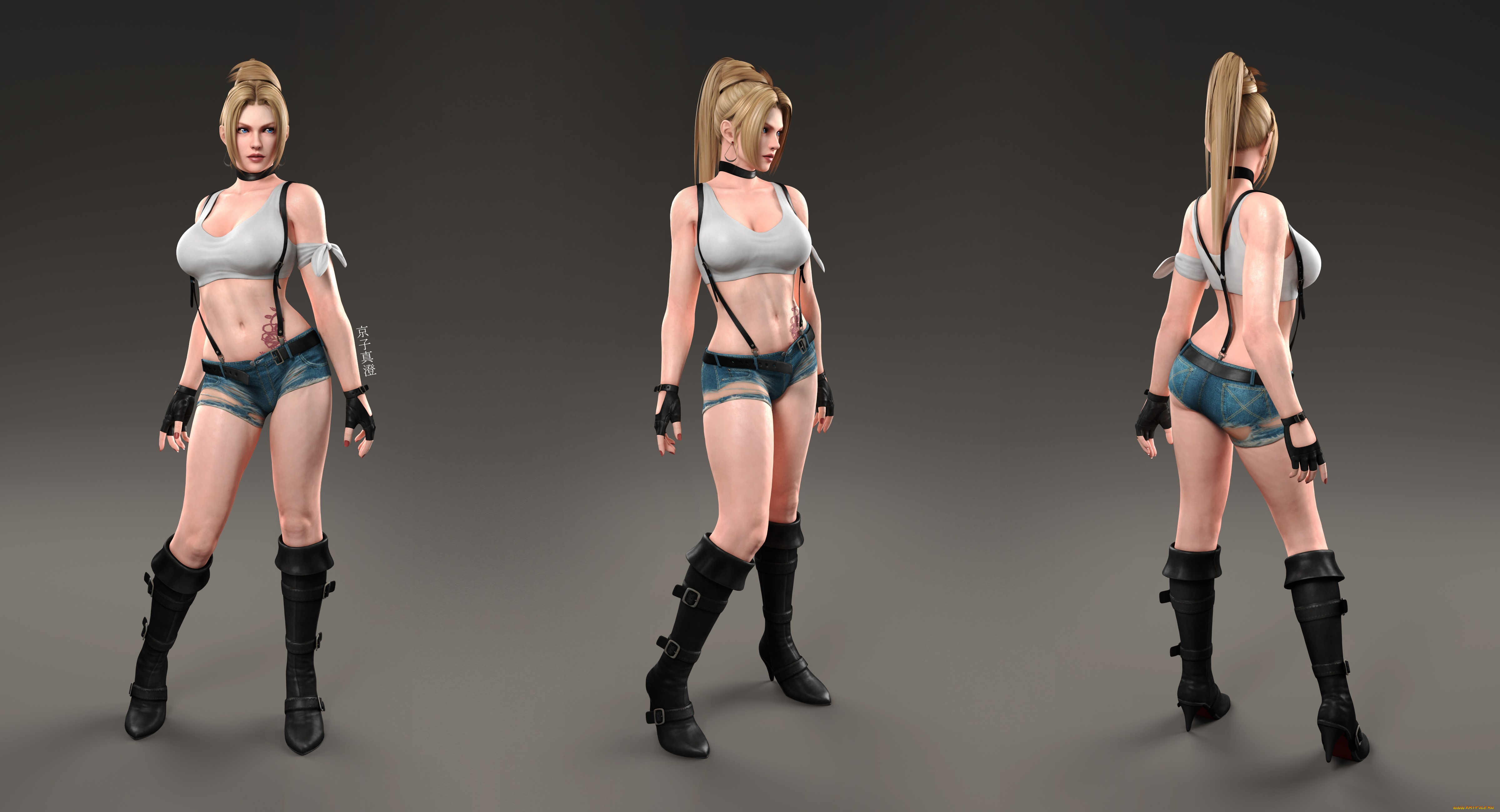 3д, графика, аниме, , anime, взгляд, девушка, фон