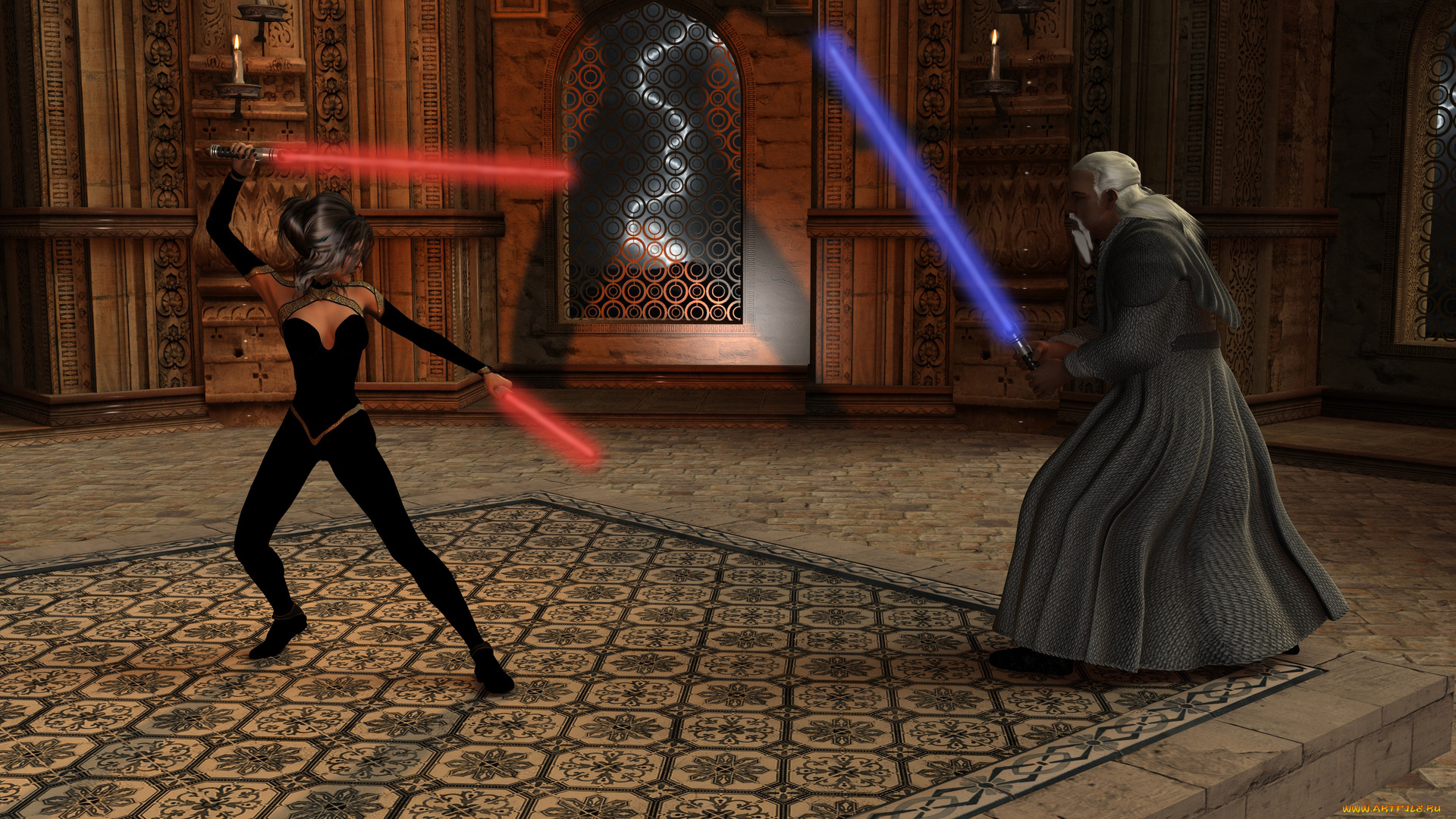 3д, графика, фантазия, , fantasy, фон, взгляд, девушка