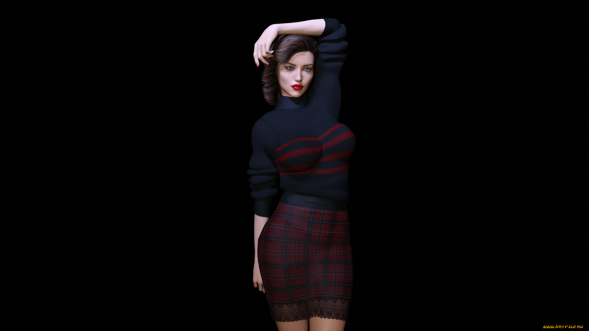 3д, графика, люди, , people, девушка, фон, взгляд