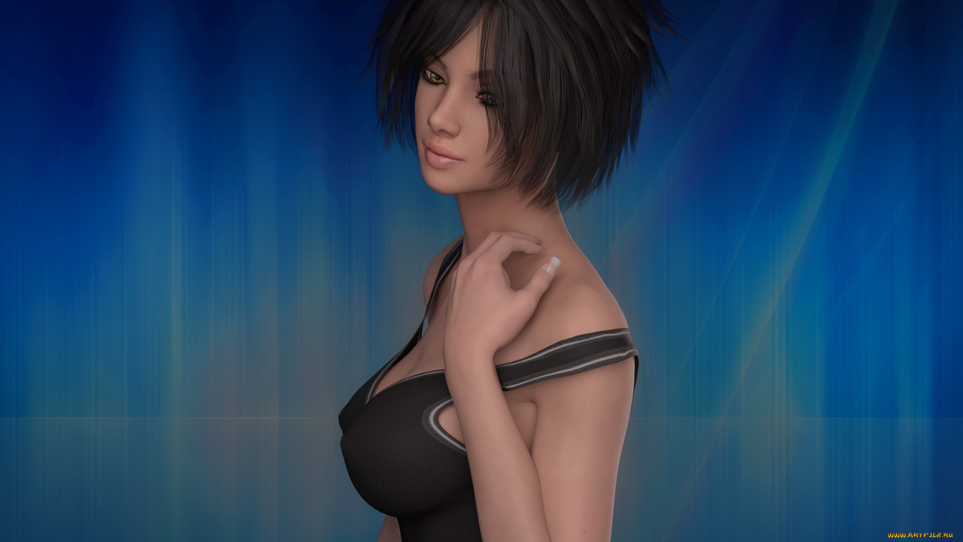 3д, графика, люди, , people, взгляд, девушка, фон