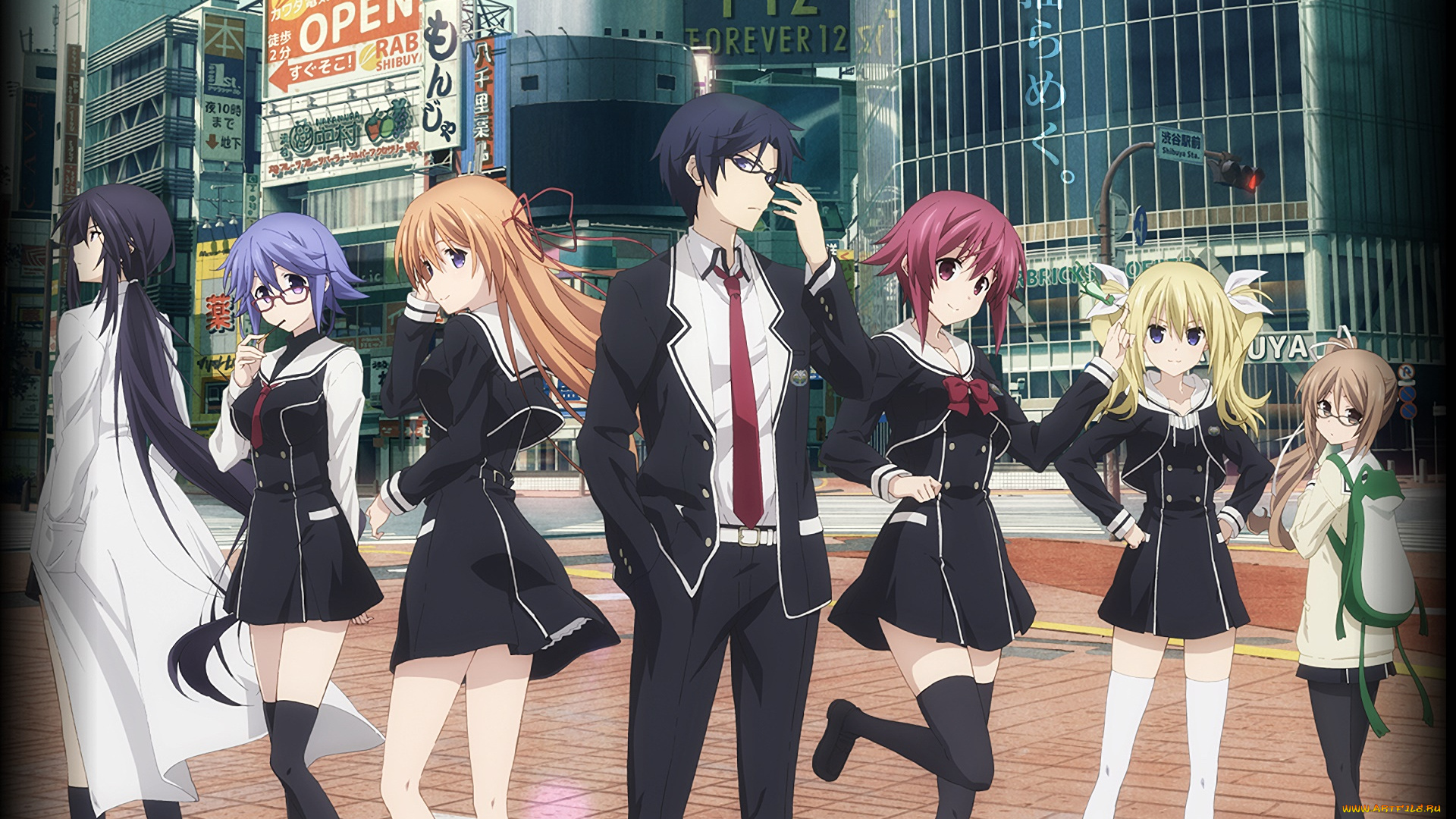 аниме, chaos, , head, люди