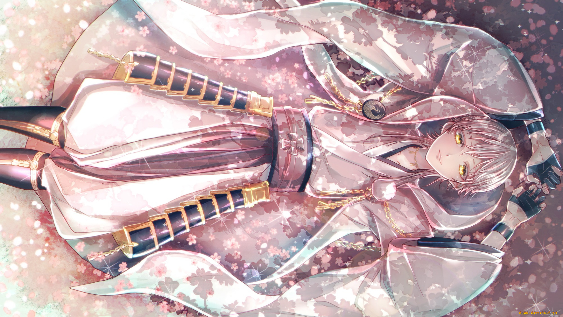 аниме, touken, ranbu, tsurumaru, kuninaga