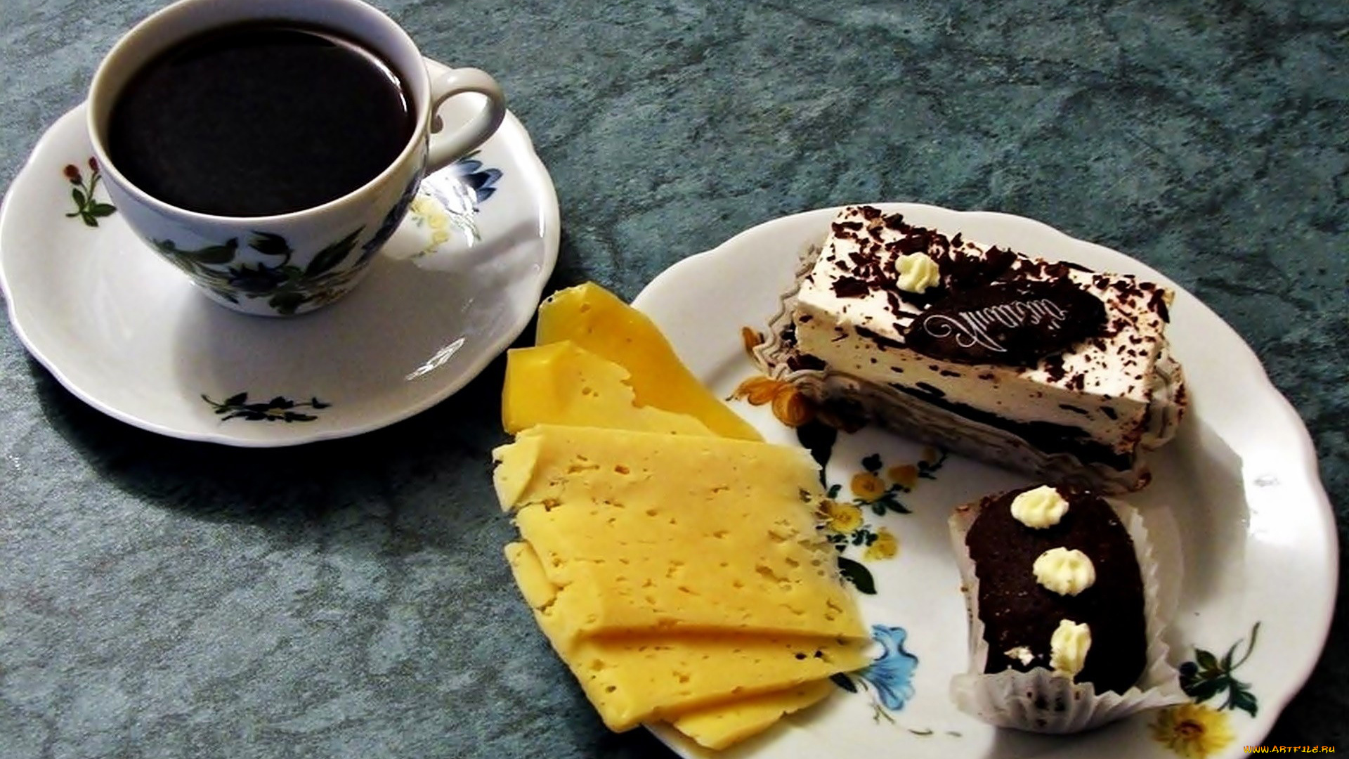 еда, разное, кофе, сыр, пирожное