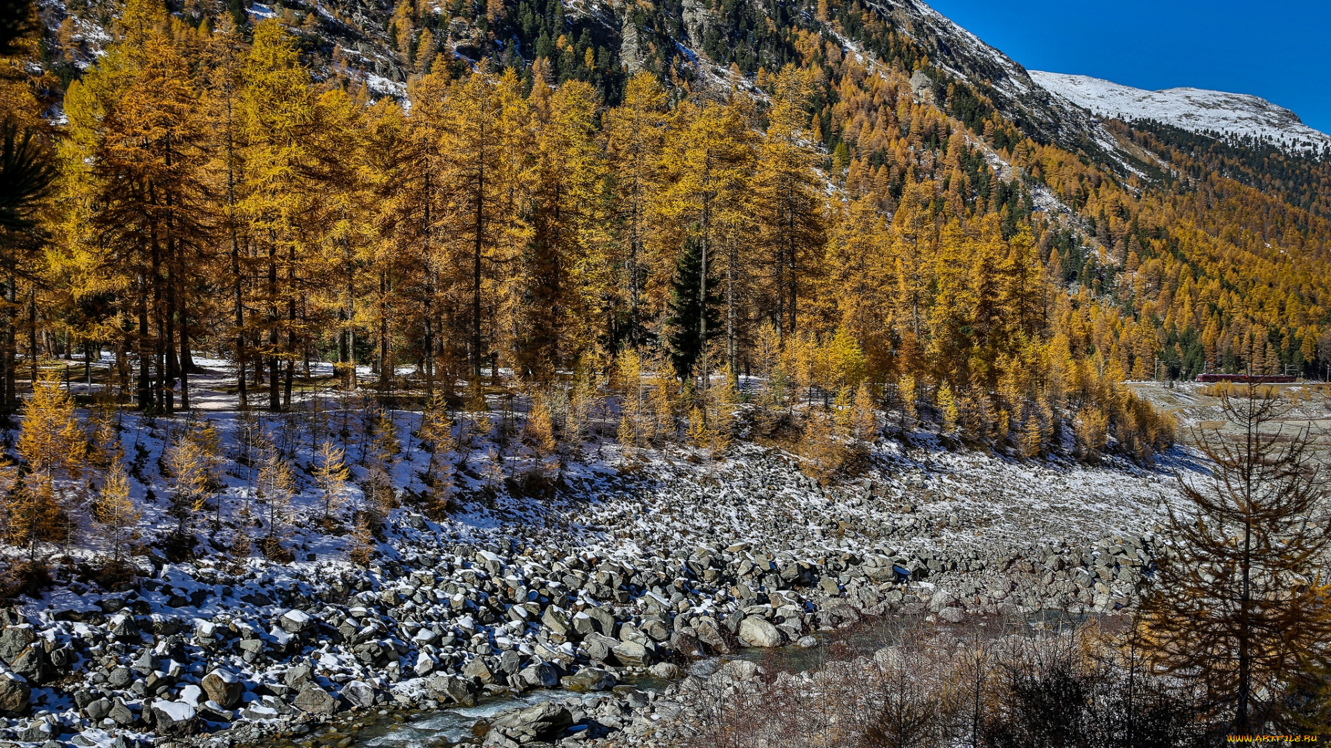 природа, горы, деревья