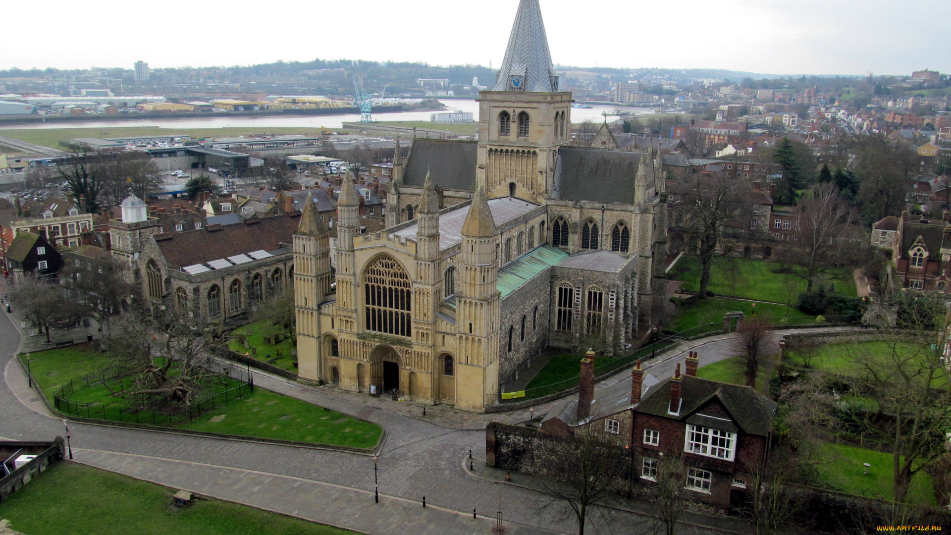 rochester, cathedral, kent, uk, города, -, католические, соборы, , костелы, , аббатства, kent, uk