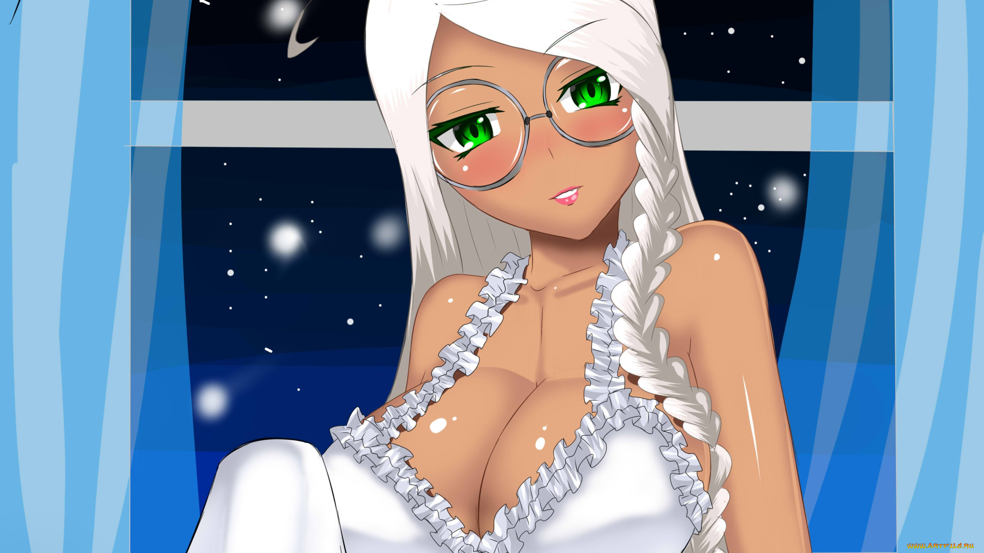 векторная, графика, девушки, , girls, фон, взгляд, девушка