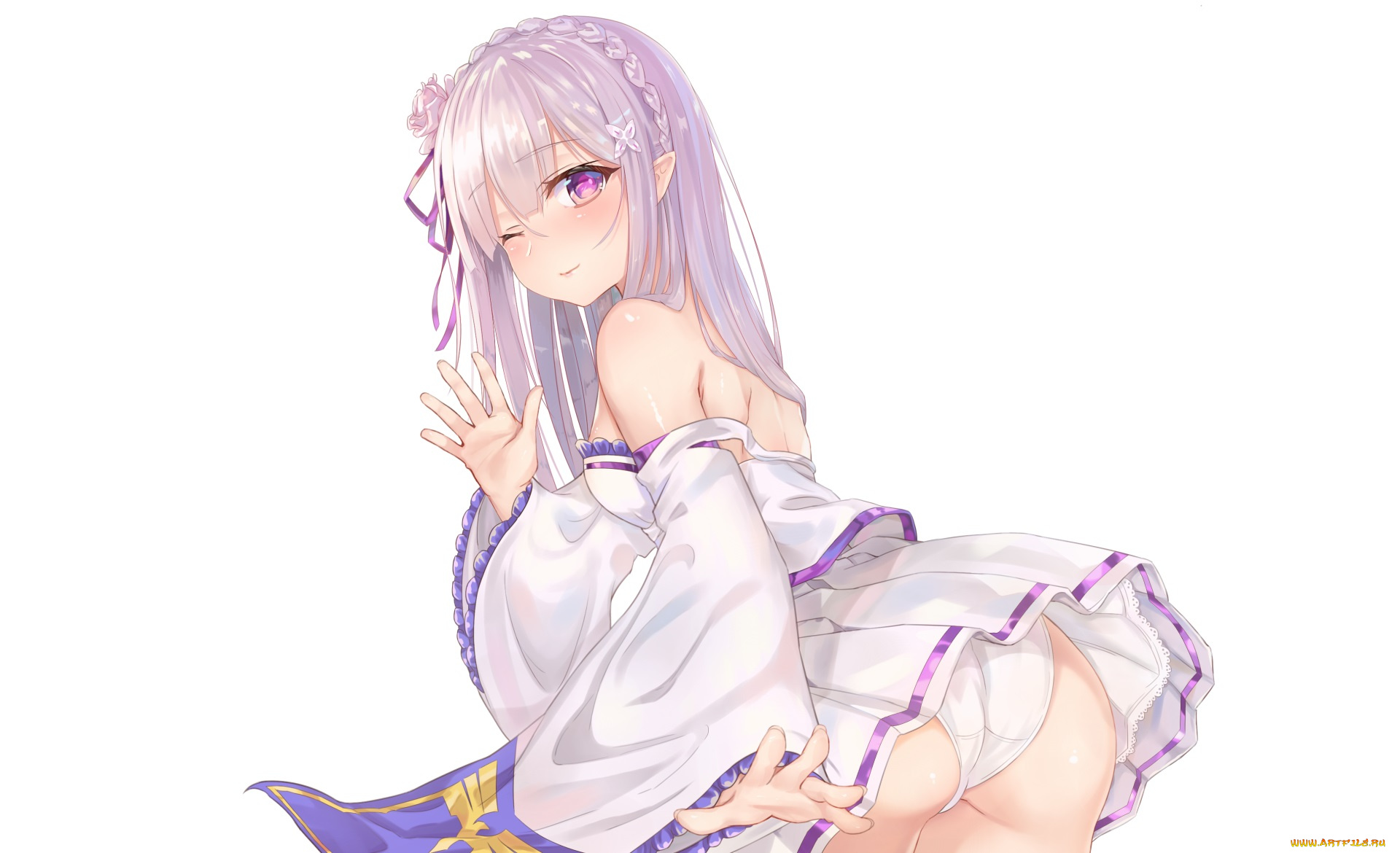 аниме, re, , zero, kara, hajimeru, isekai, seikatsu, эмилия