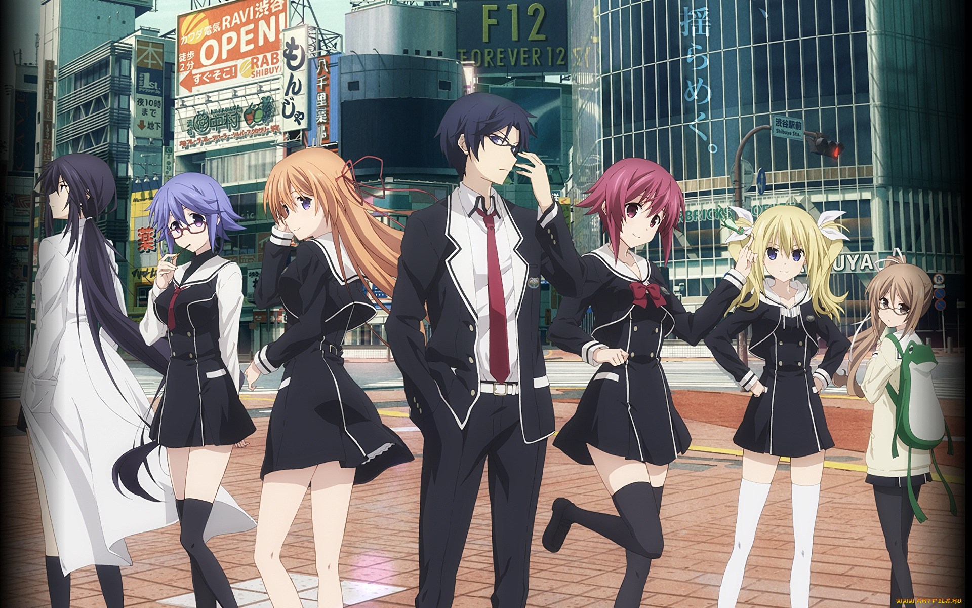 аниме, chaos, , head, люди