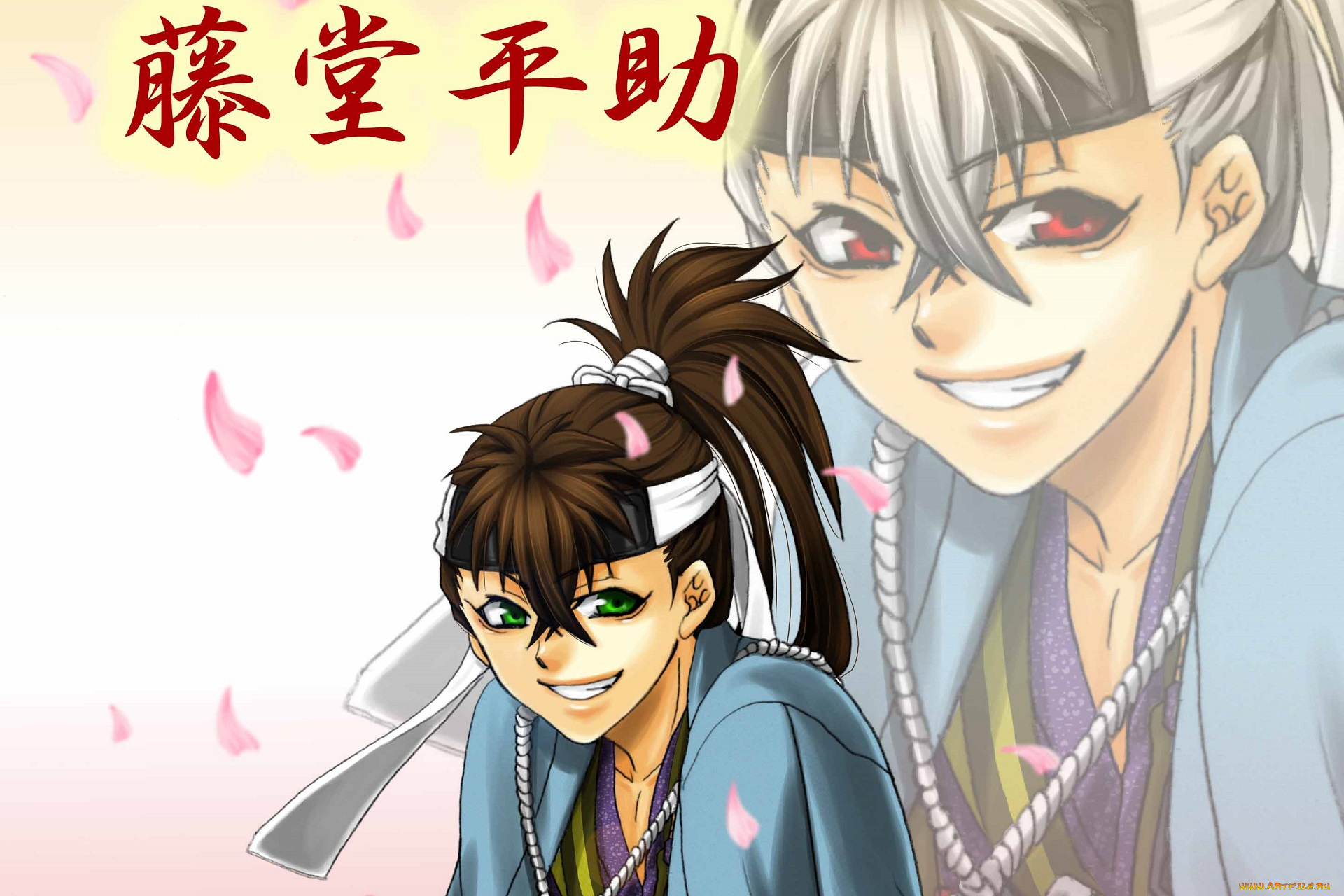 аниме, hakuouki, toudou, heisuke